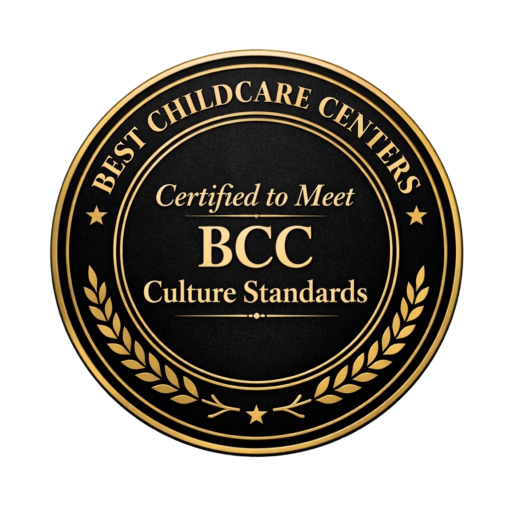 Best Childcare Centers: Certified to Meet BCC Culture Standards seal