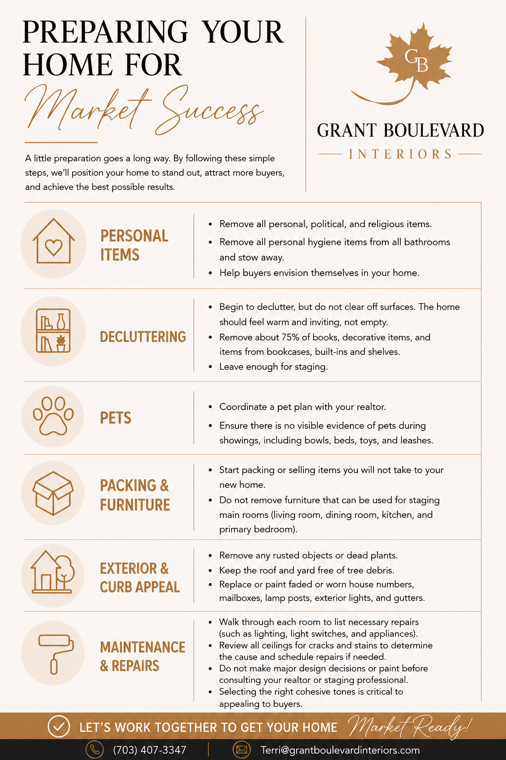 Preparing Your Home for Market Success seller checklist
