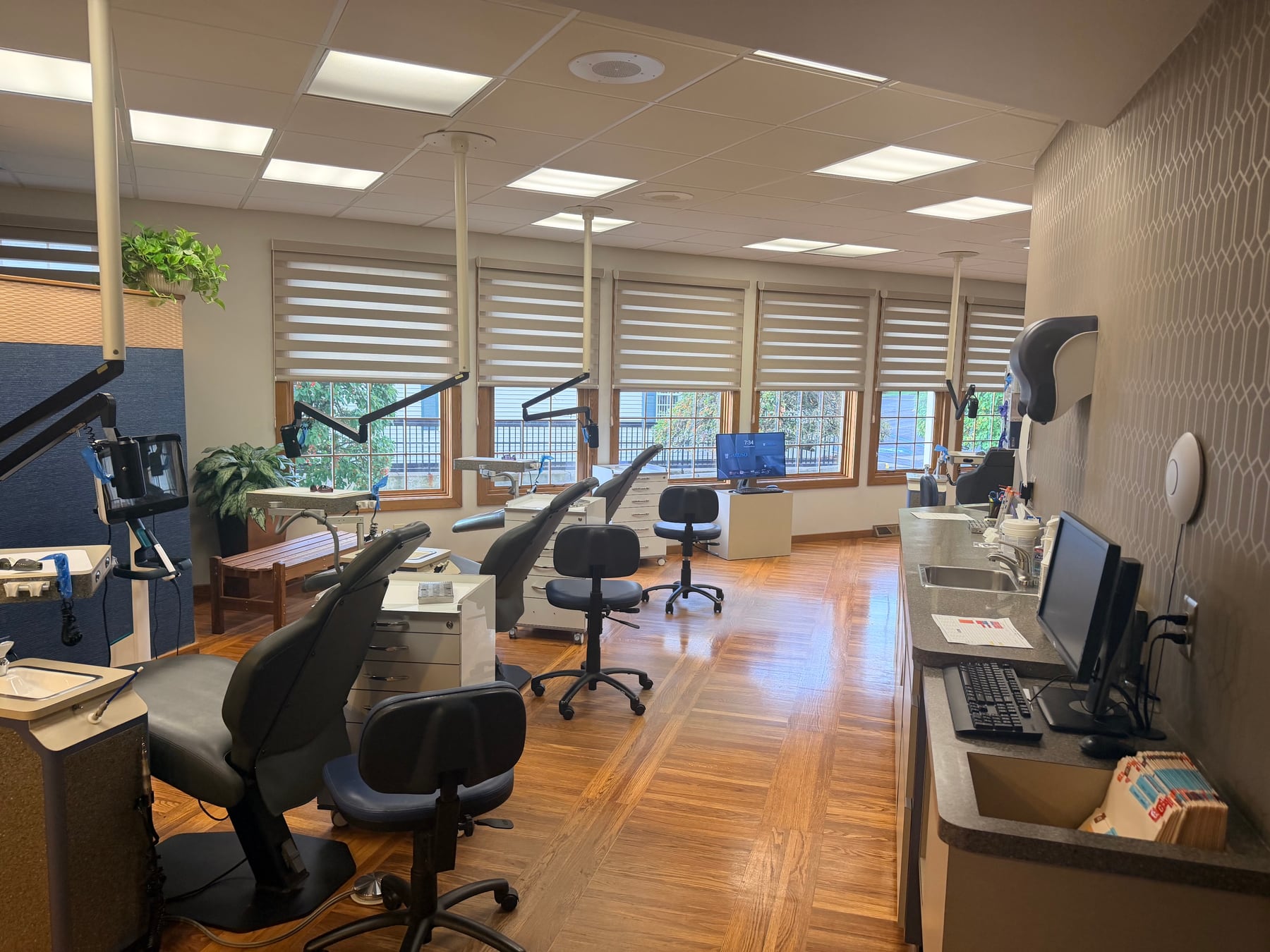 Open orthodontic treatment area in New Hartford