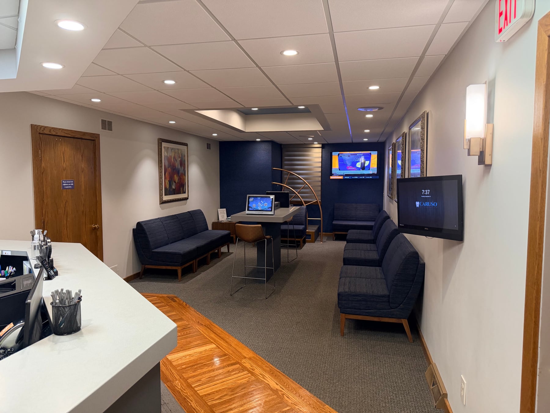 New Hartford reception and waiting area