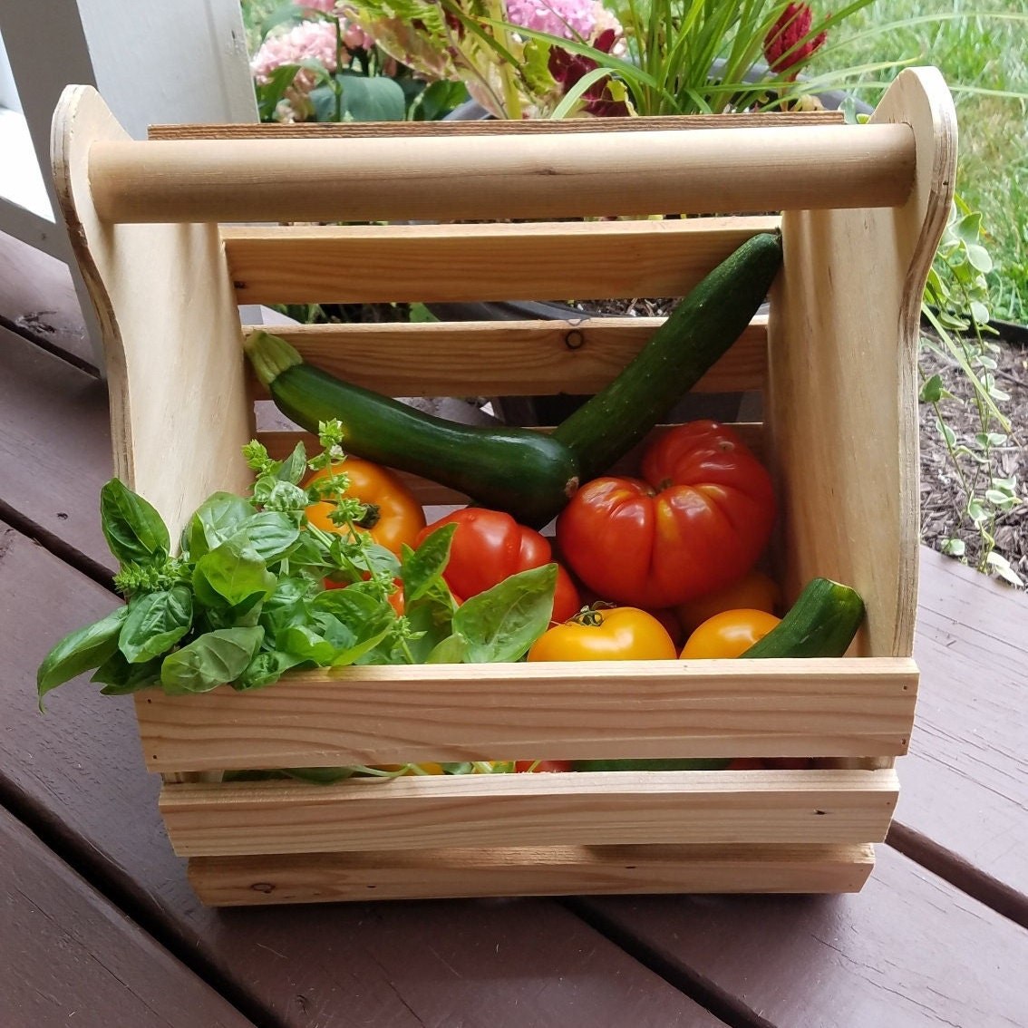 Wood Garden Basket, detail 6