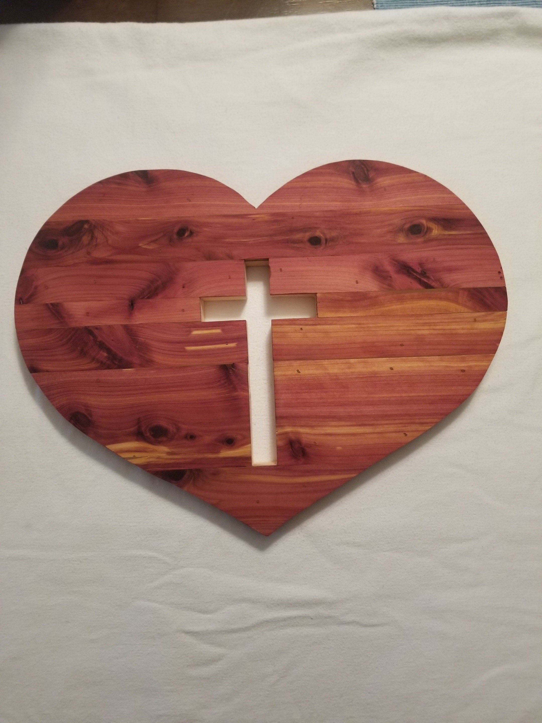 Cross and Heart Wall Art