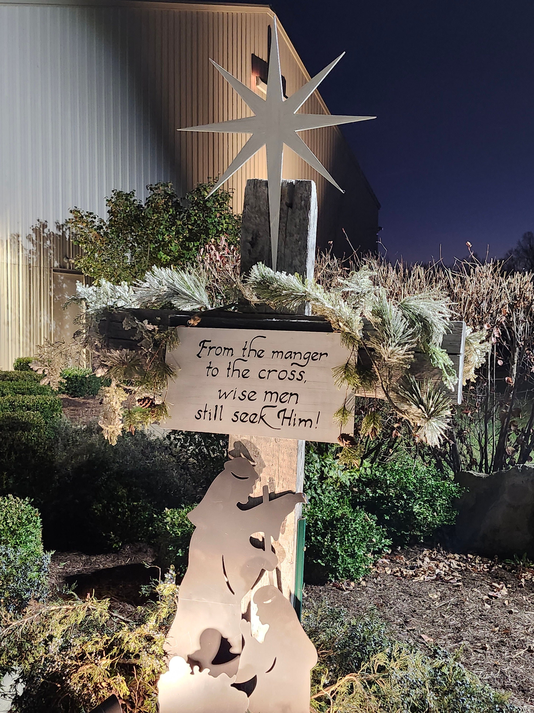 Star of Bethlehem Wood Art