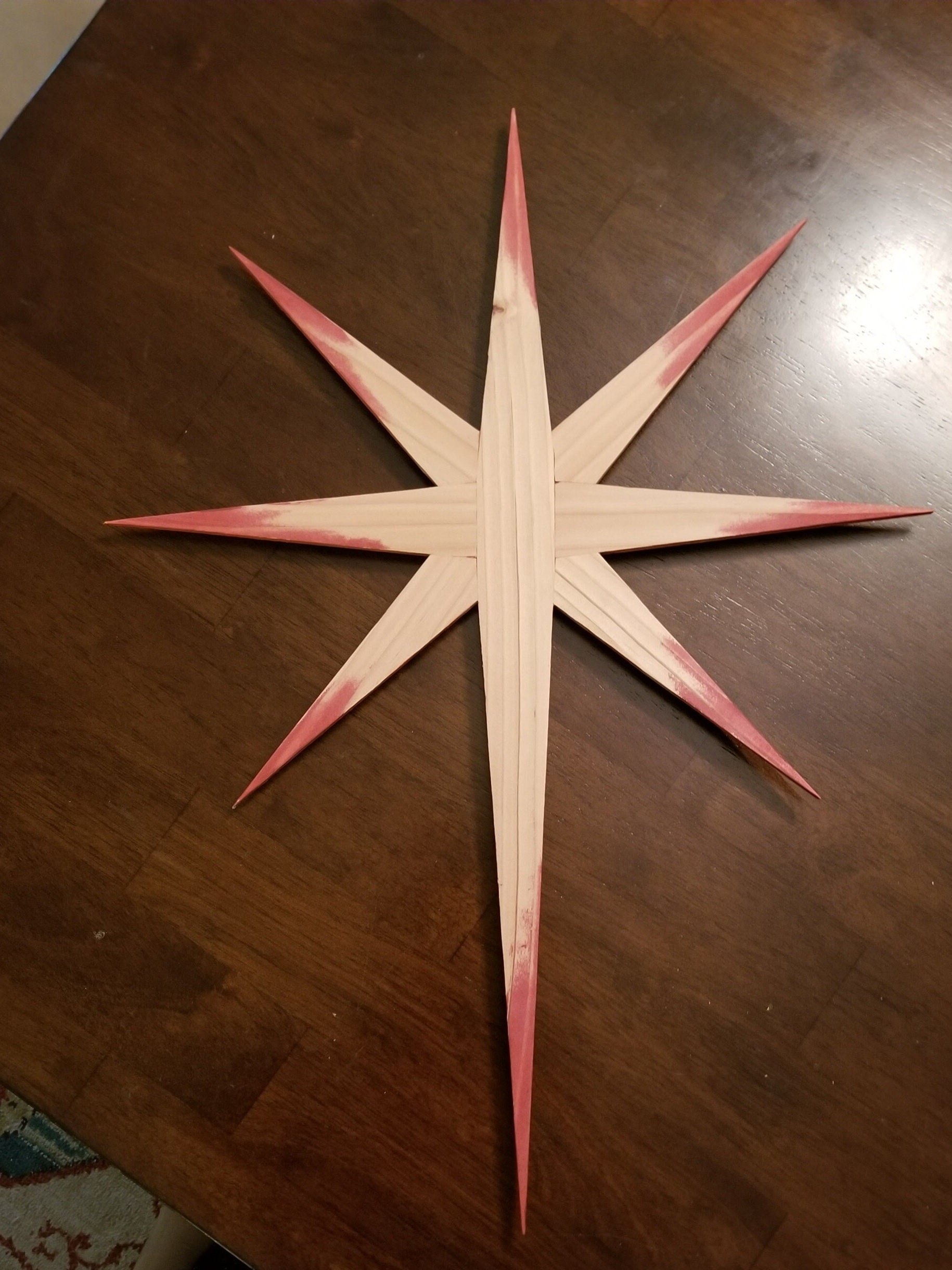 Star of Bethlehem Wood Art, detail 4