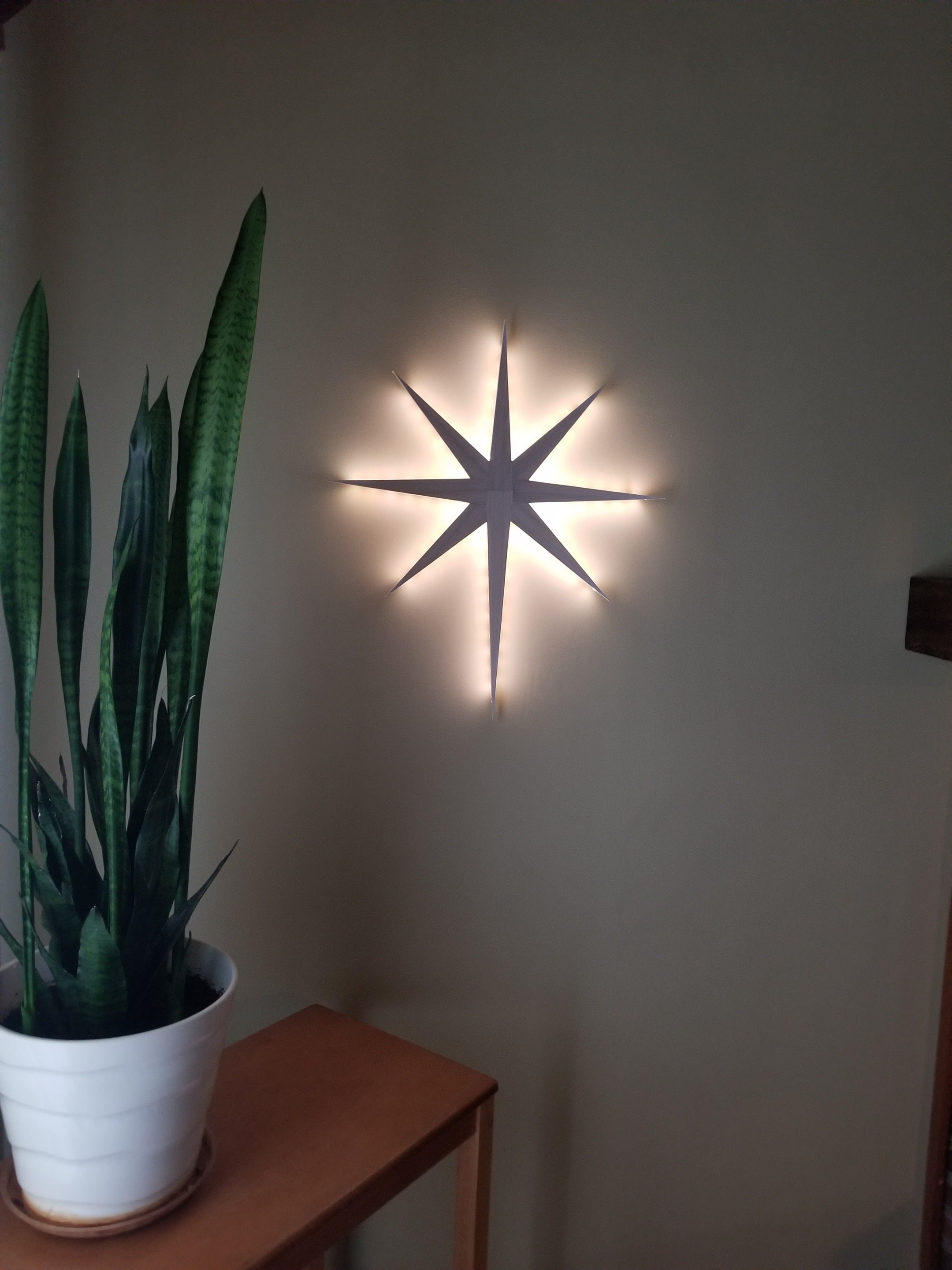 Set of Two Lighted Bethlehem Stars