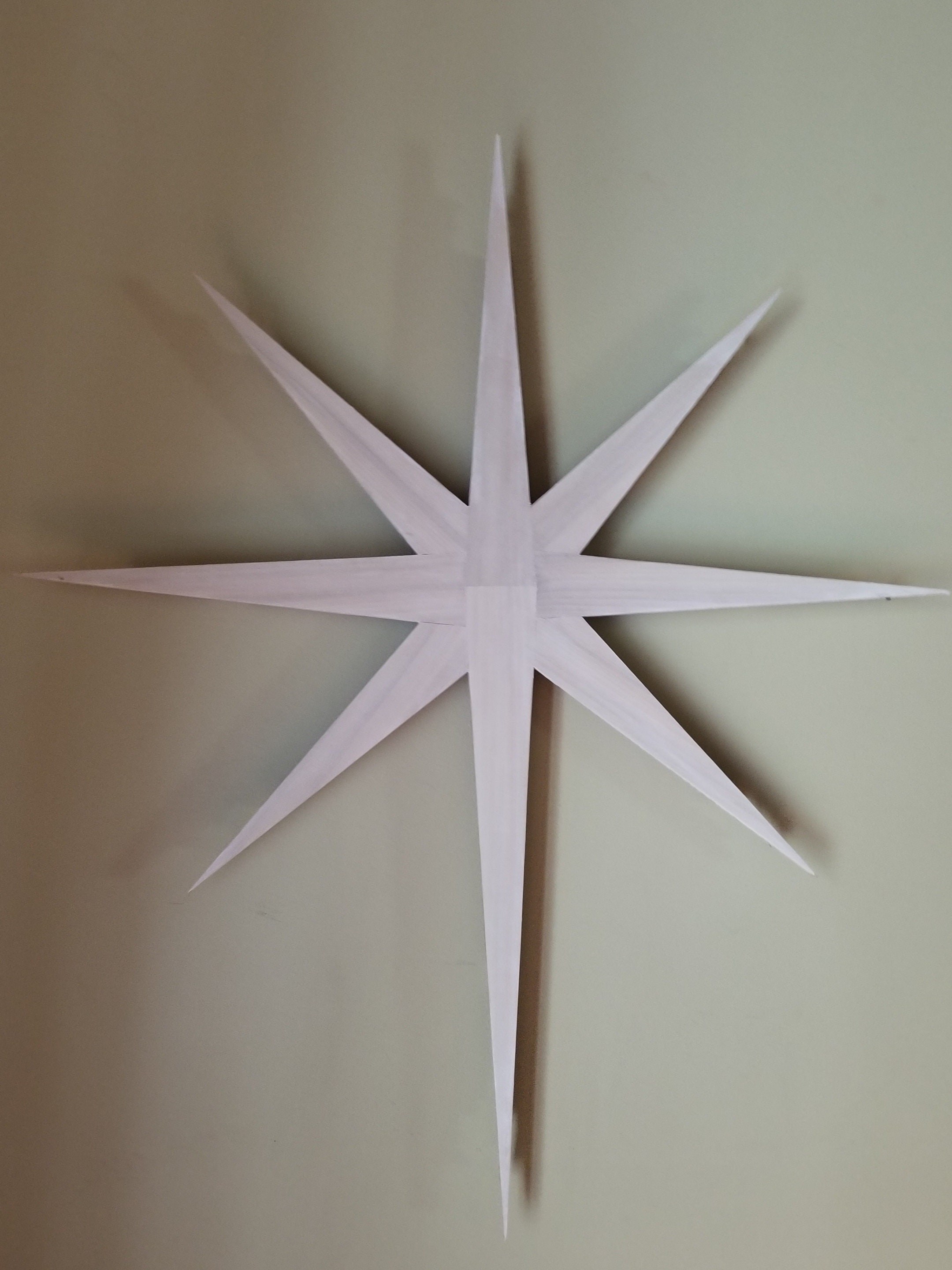 Set of Two Lighted Bethlehem Stars, detail 2