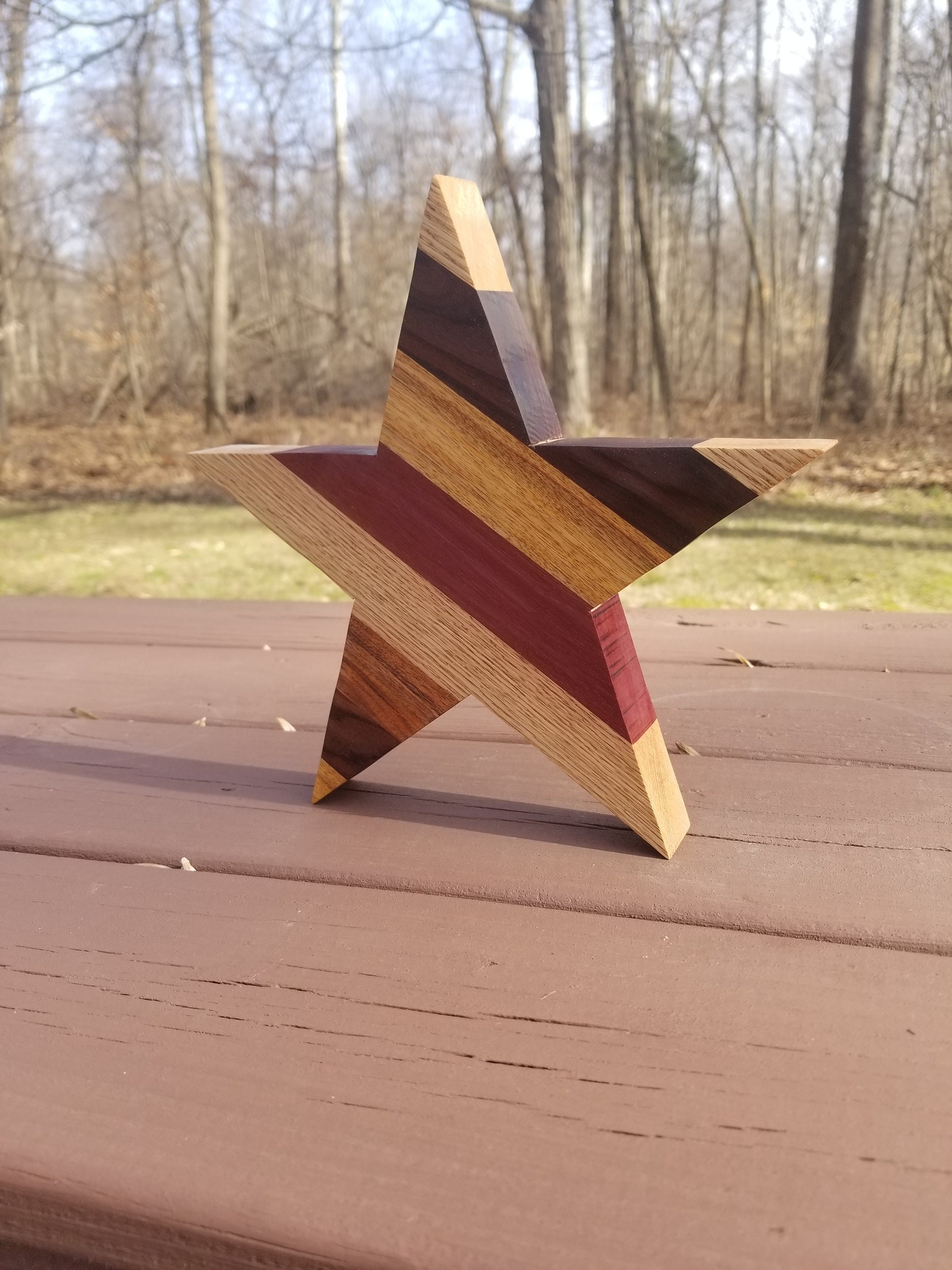Solid Hardwood Appreciation Star, detail 2