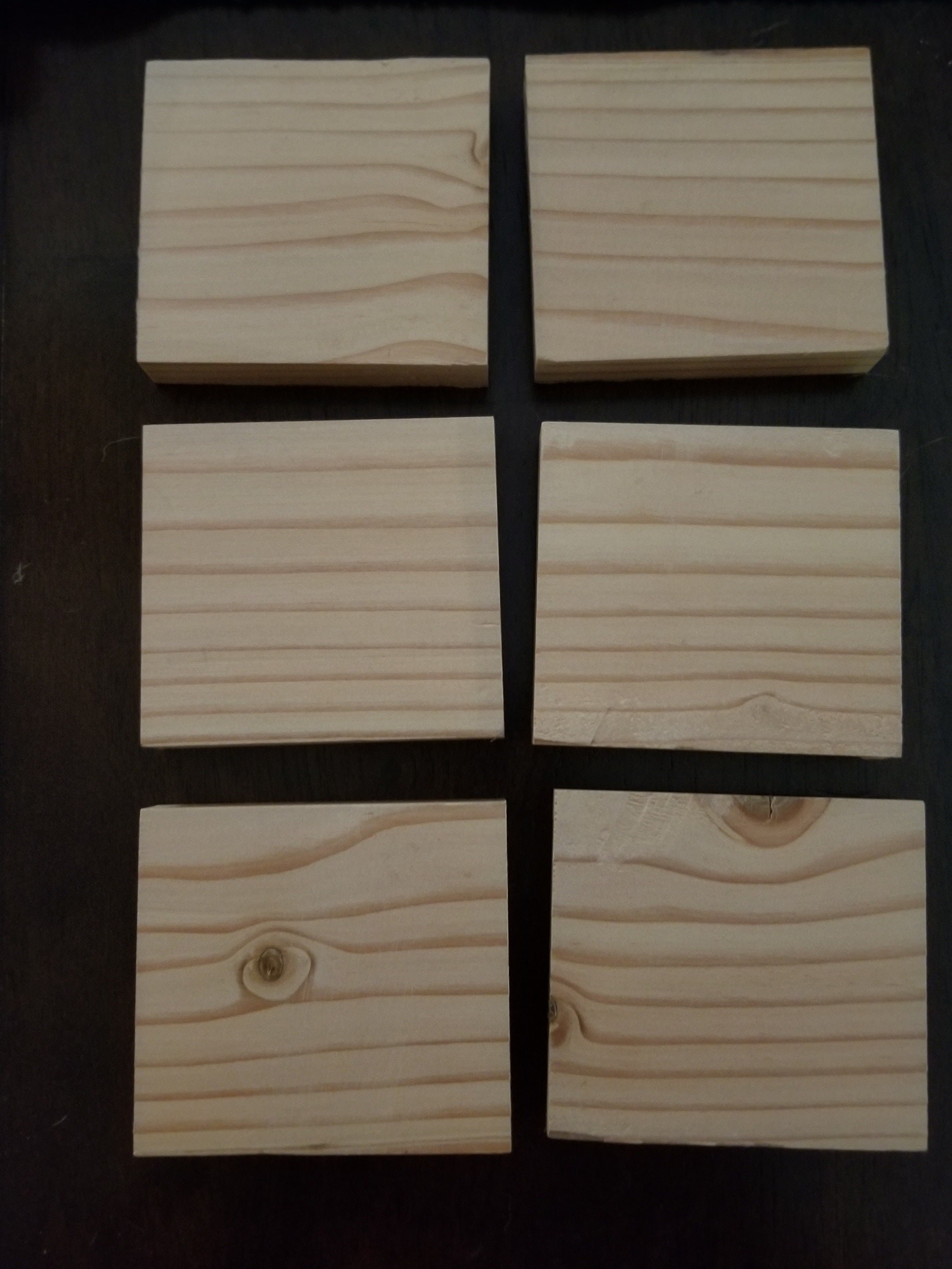 Patriotic Pine Coasters, detail 2