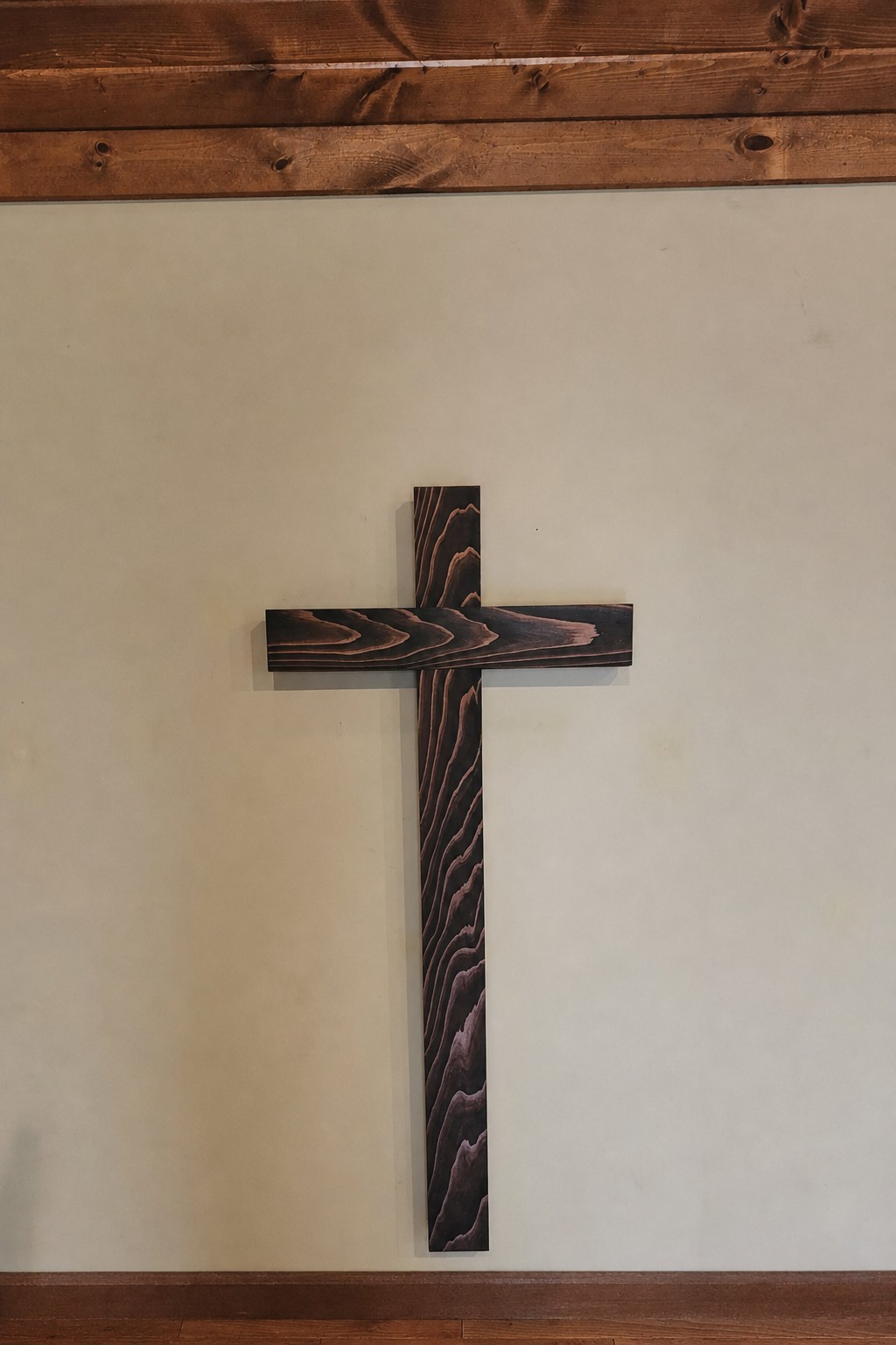 4-foot Backlit Wood Cross