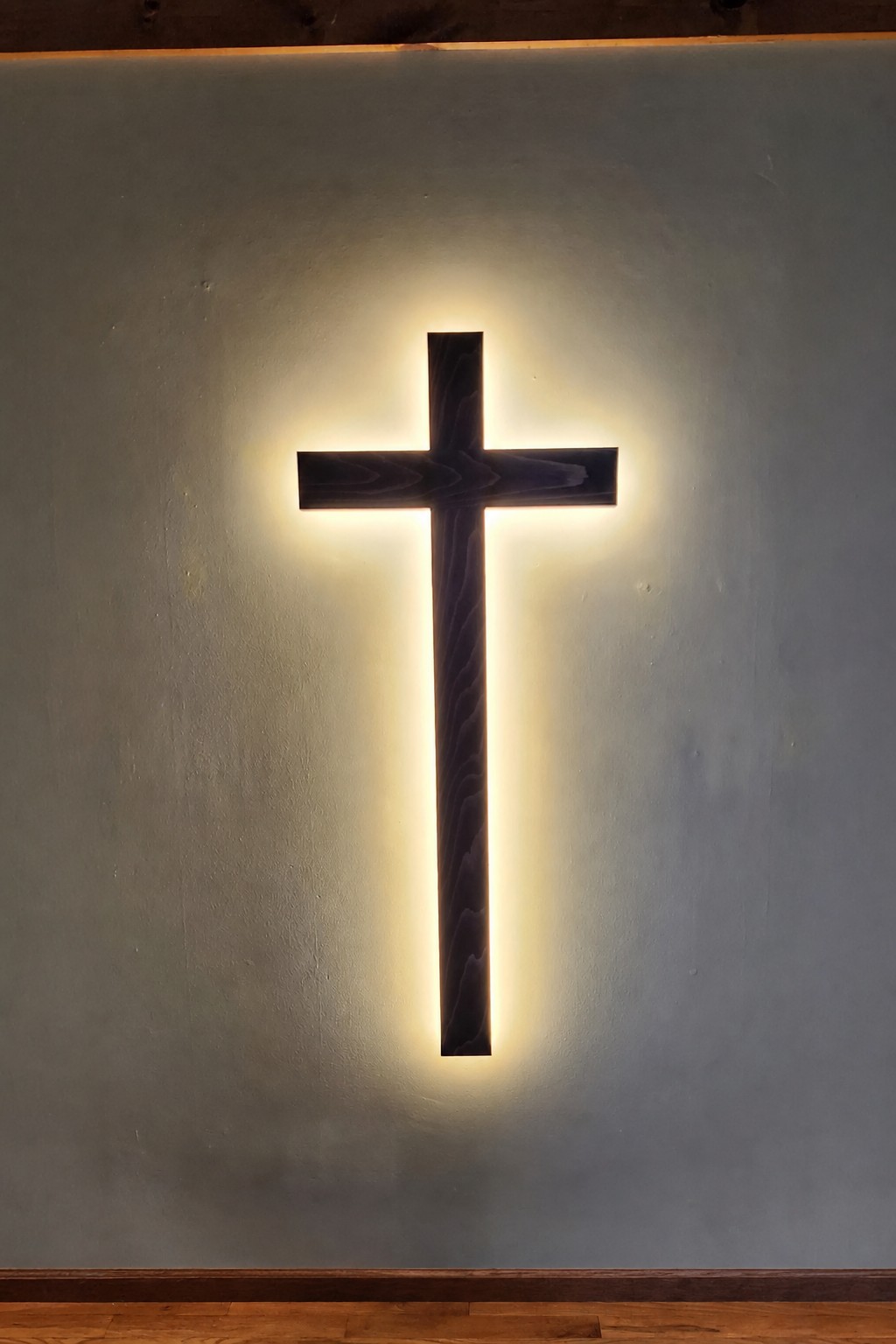 4-foot Backlit Wood Cross, view 3