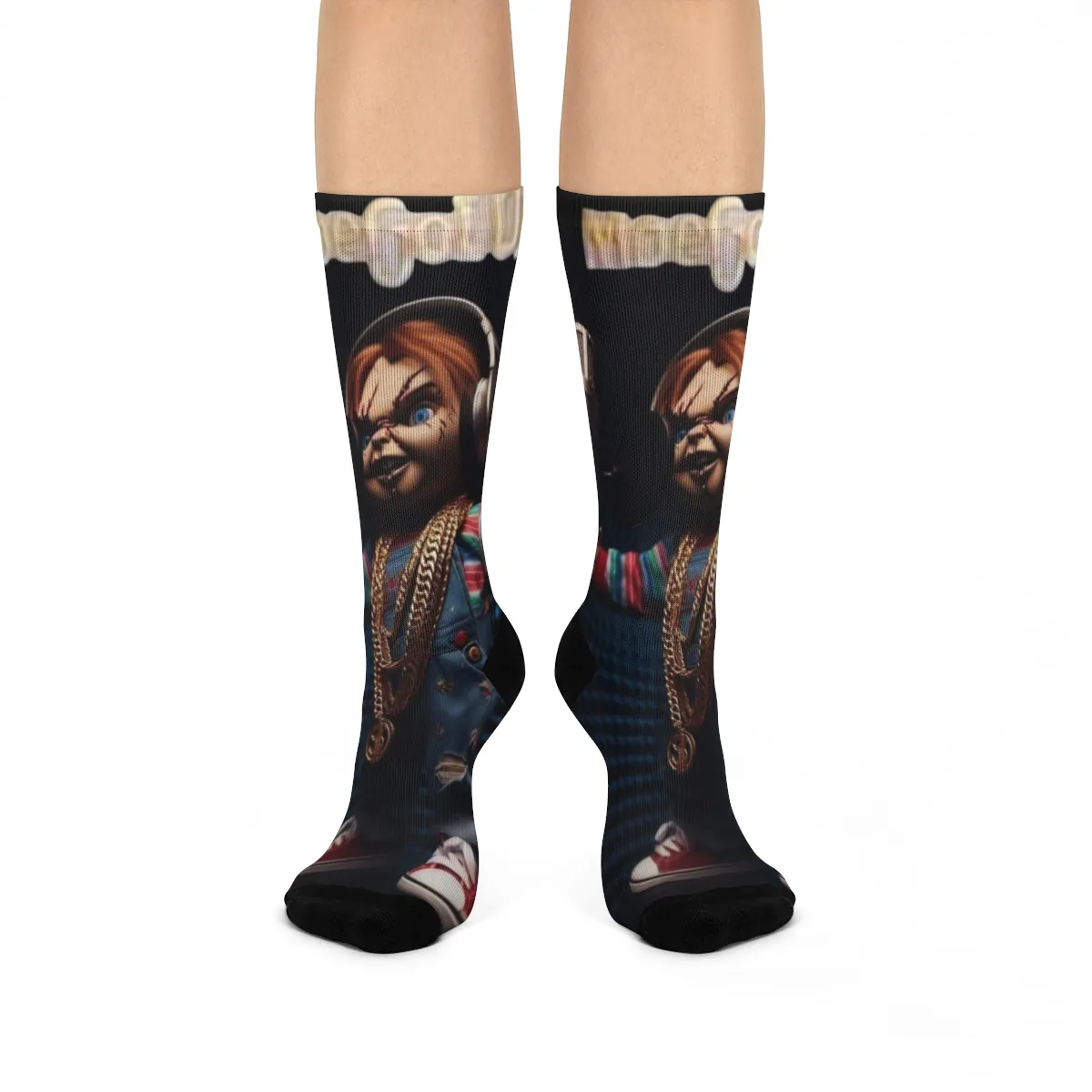 Chucky In The Booth Socks By: MoeGolUP