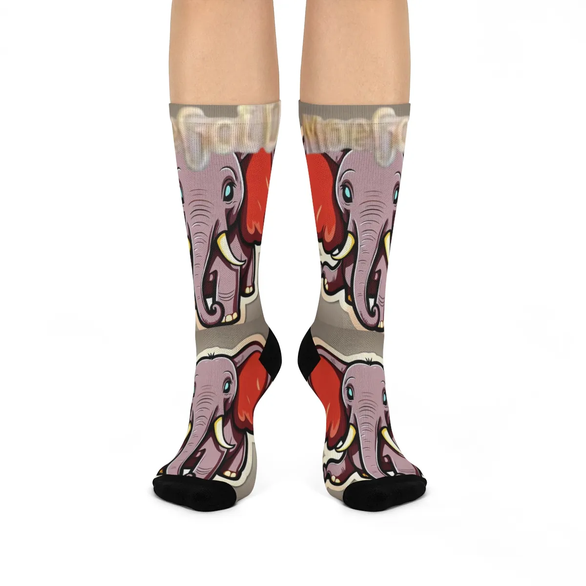 Elephant Mascot Socks By: MoeGolUP