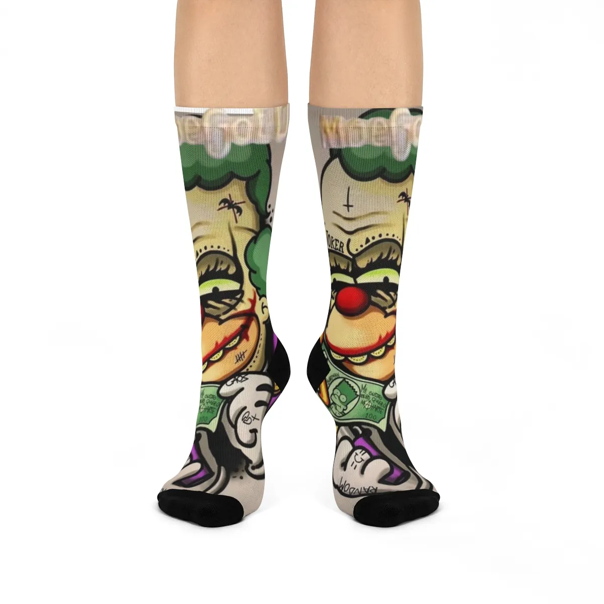 Krusty the Clown on Socks