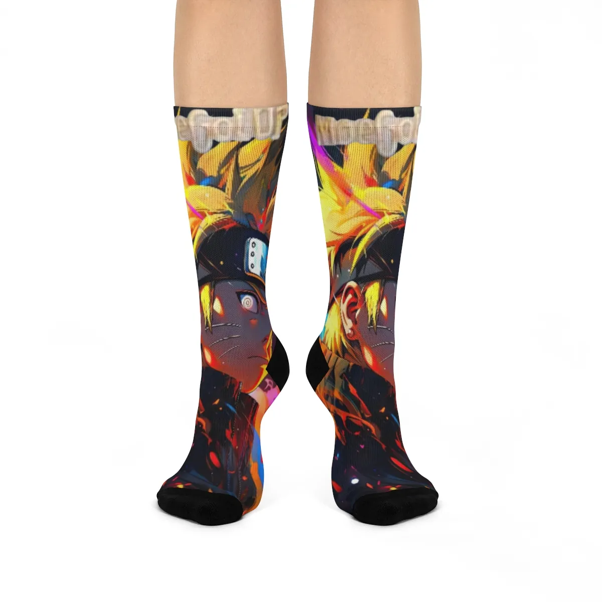 Naruto Uzumaki 2 Socks By: MoeGolUP