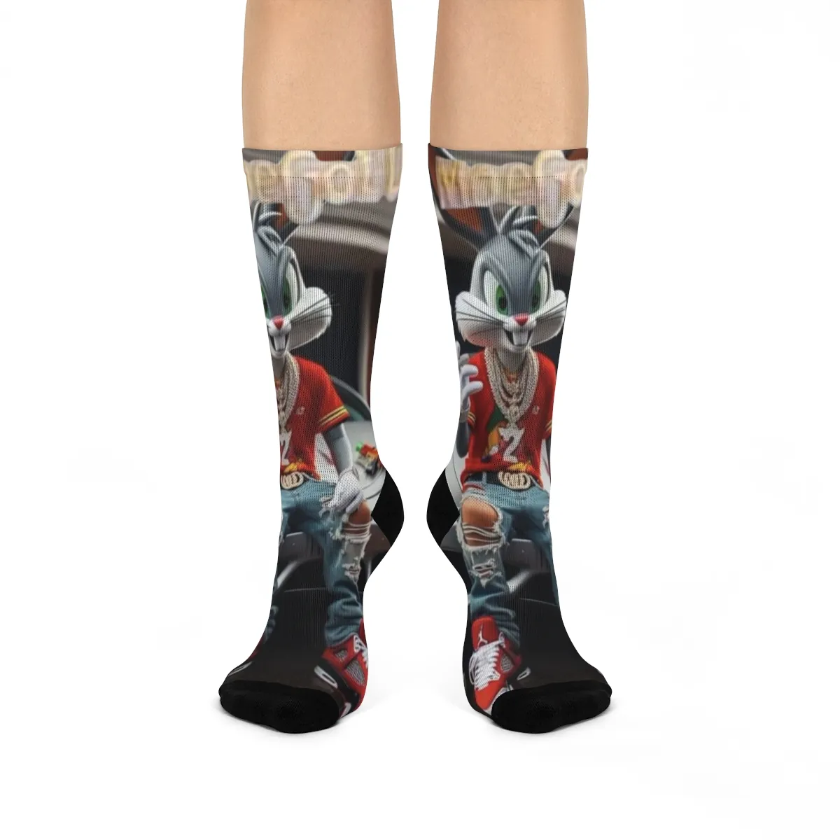 Swagged Out Bugs Bunny on Socks