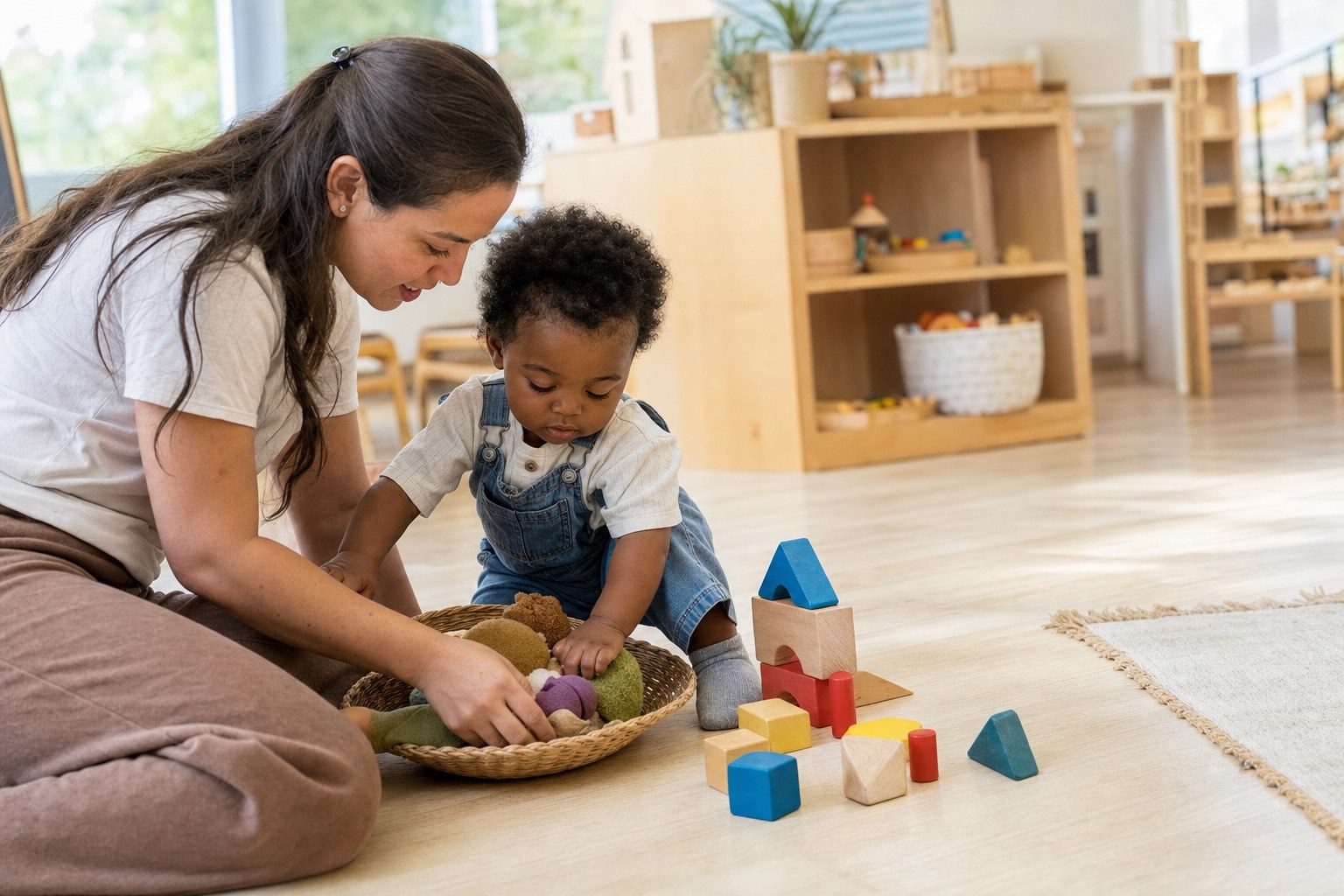 Infant & Toddler learning at Kids Now Academy