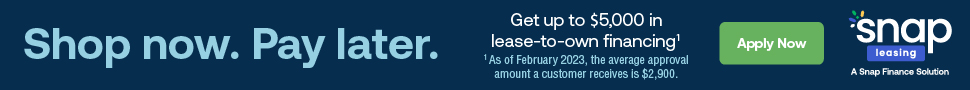 Snap Finance. Shop now, pay later. Apply Now.