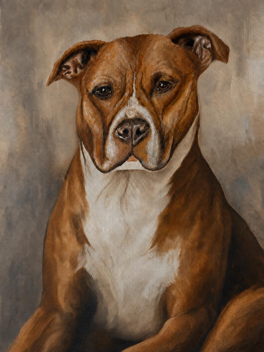 Custom Hand-Painted Pet Portrait – Unique Acrylic or Oil Art from Your Photos