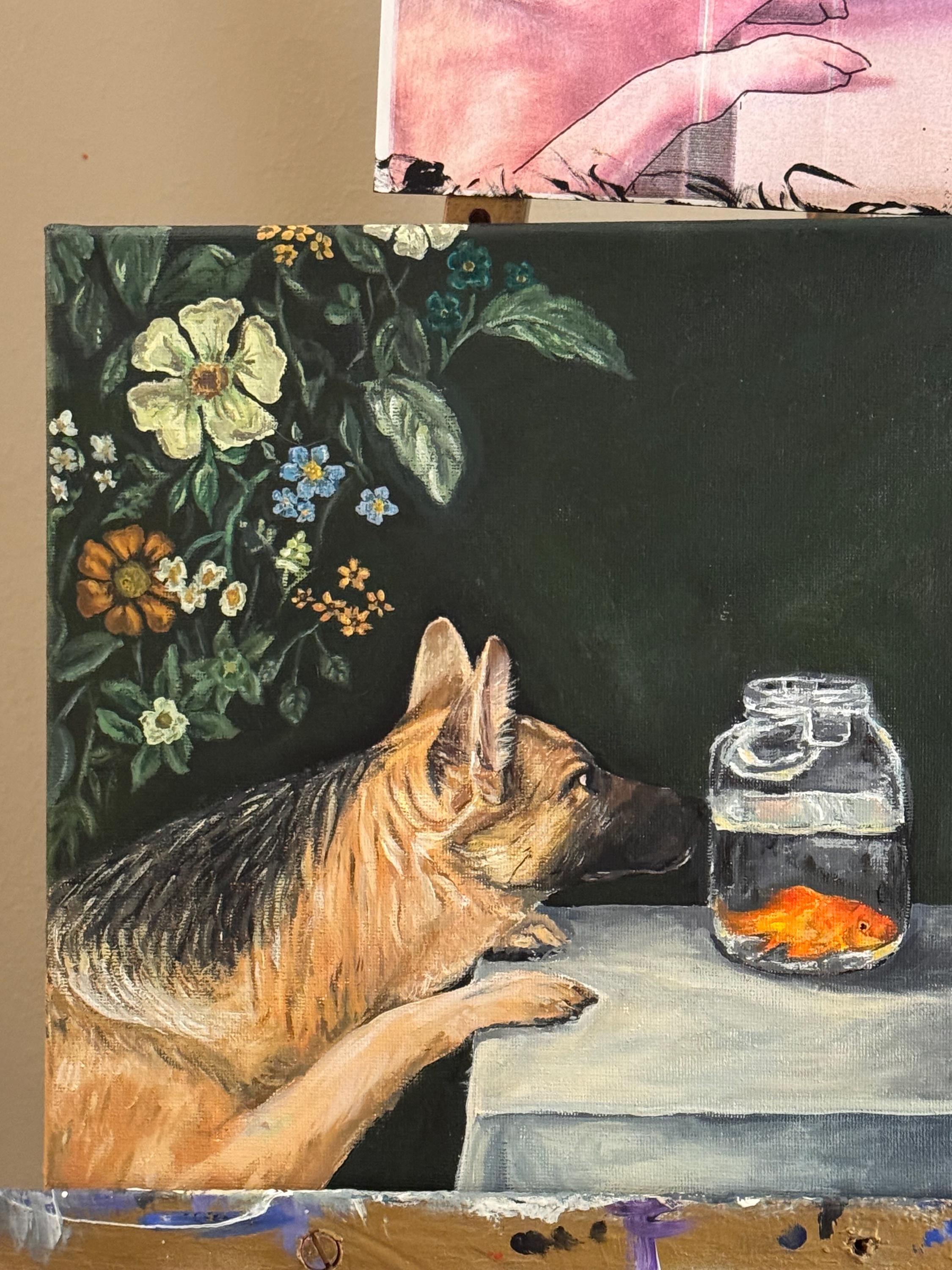 Custom Hand-Painted Pet Portrait – Unique Acrylic or Oil Art from Your Photos