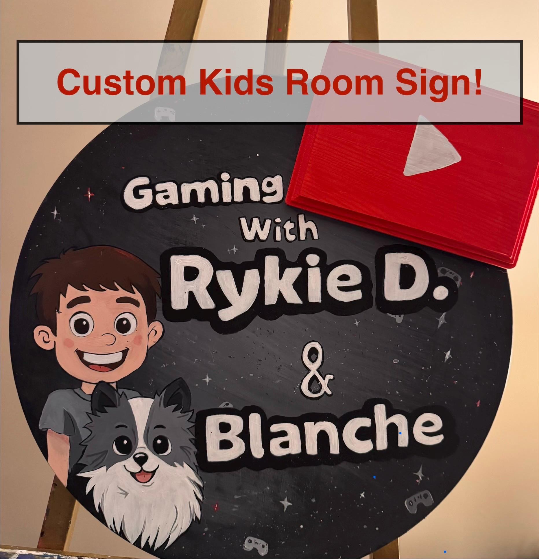 Custom Kids Name wall art, view 2