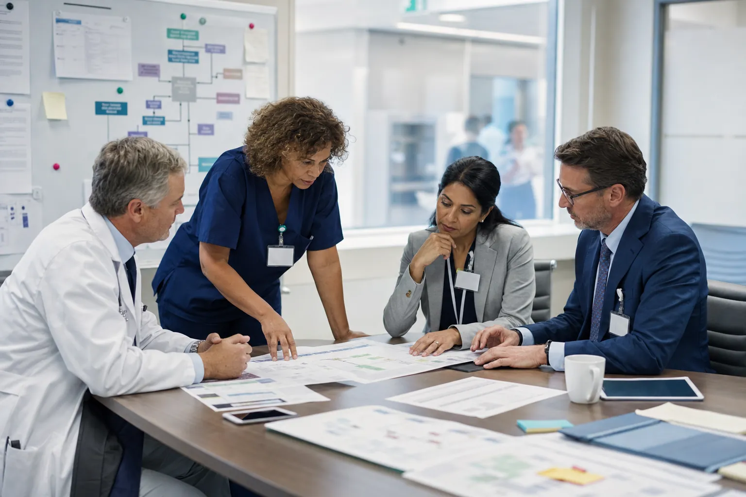 Healthcare leaders reviewing an OCI assessment