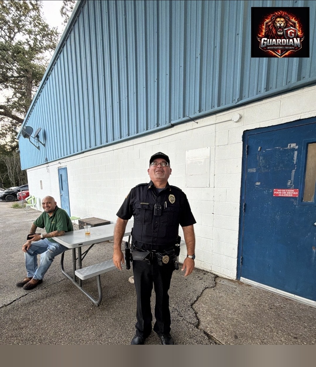 Guardian security officer providing site coverage