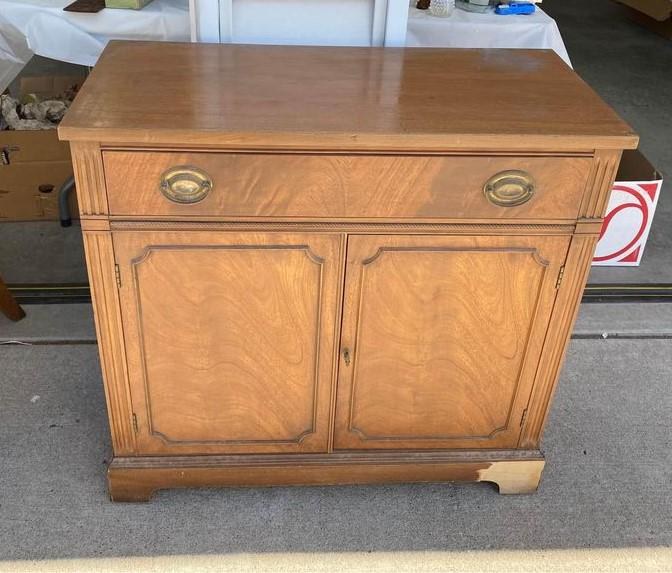 CUSTOM OPTION: French Country Sideboard, Blue & Gold, Decoupage Accents, view 8