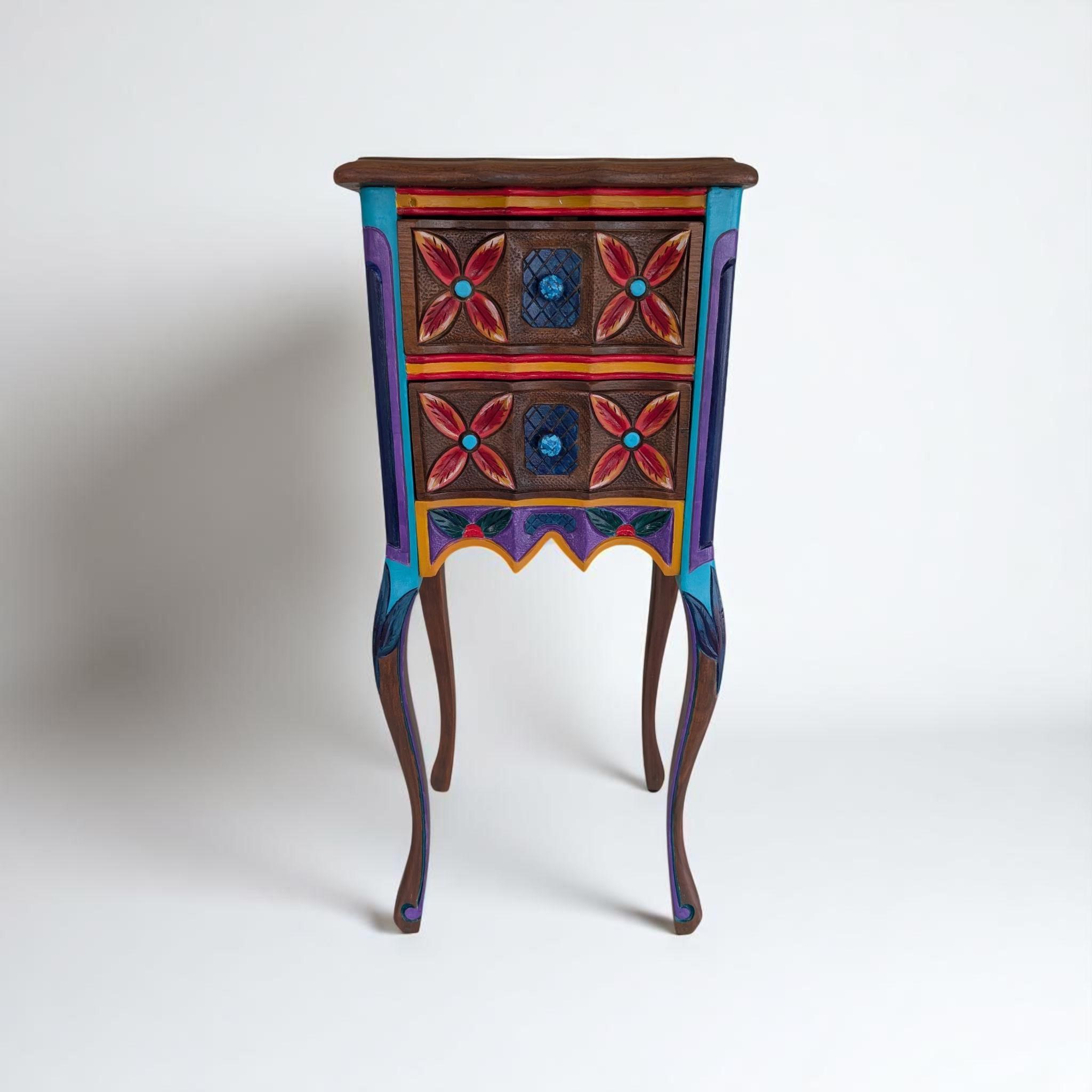 CUSTOM OPTION: Boho Ornate Side Table, view 2