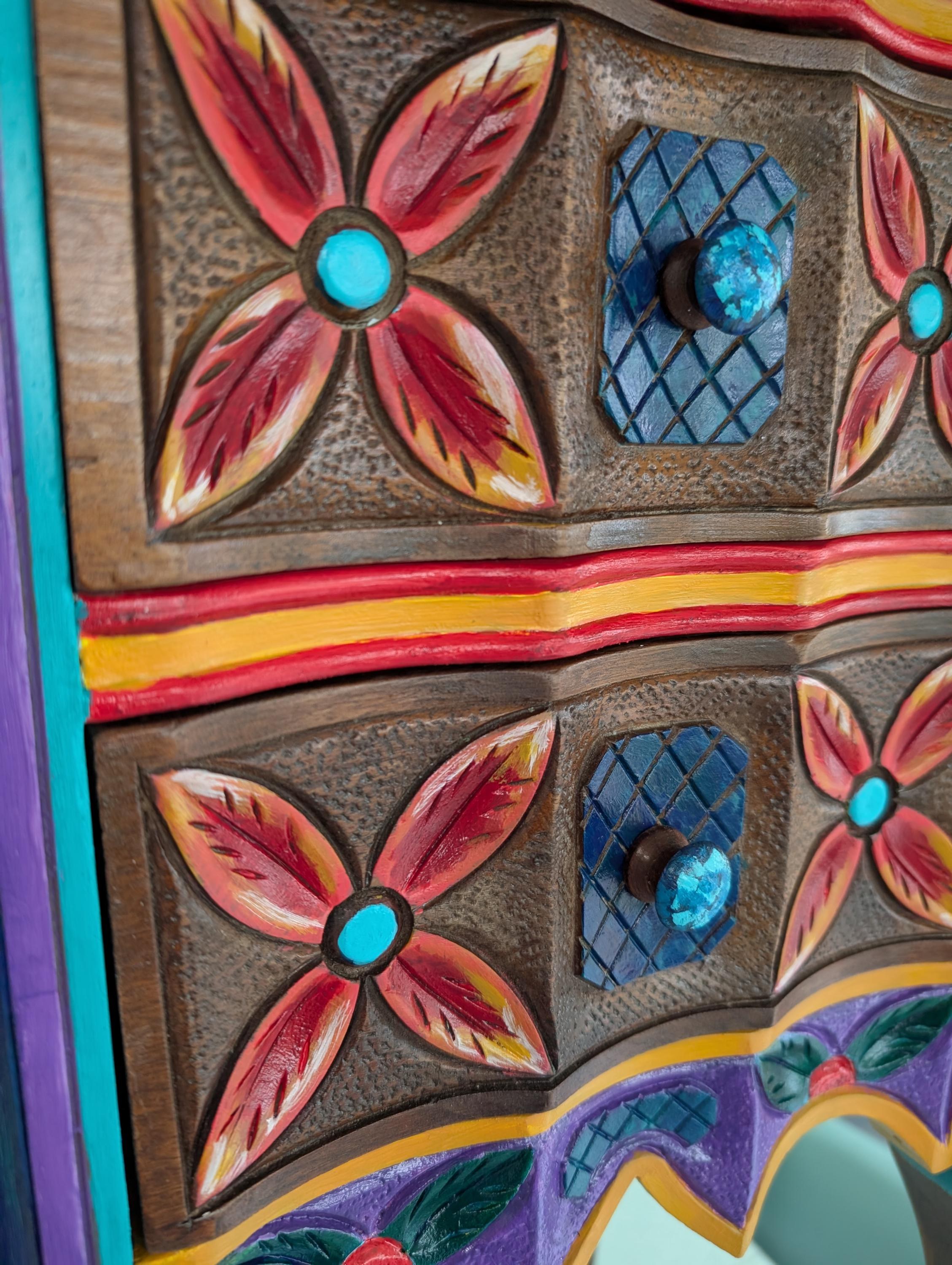 CUSTOM OPTION: Boho Ornate Side Table, view 5