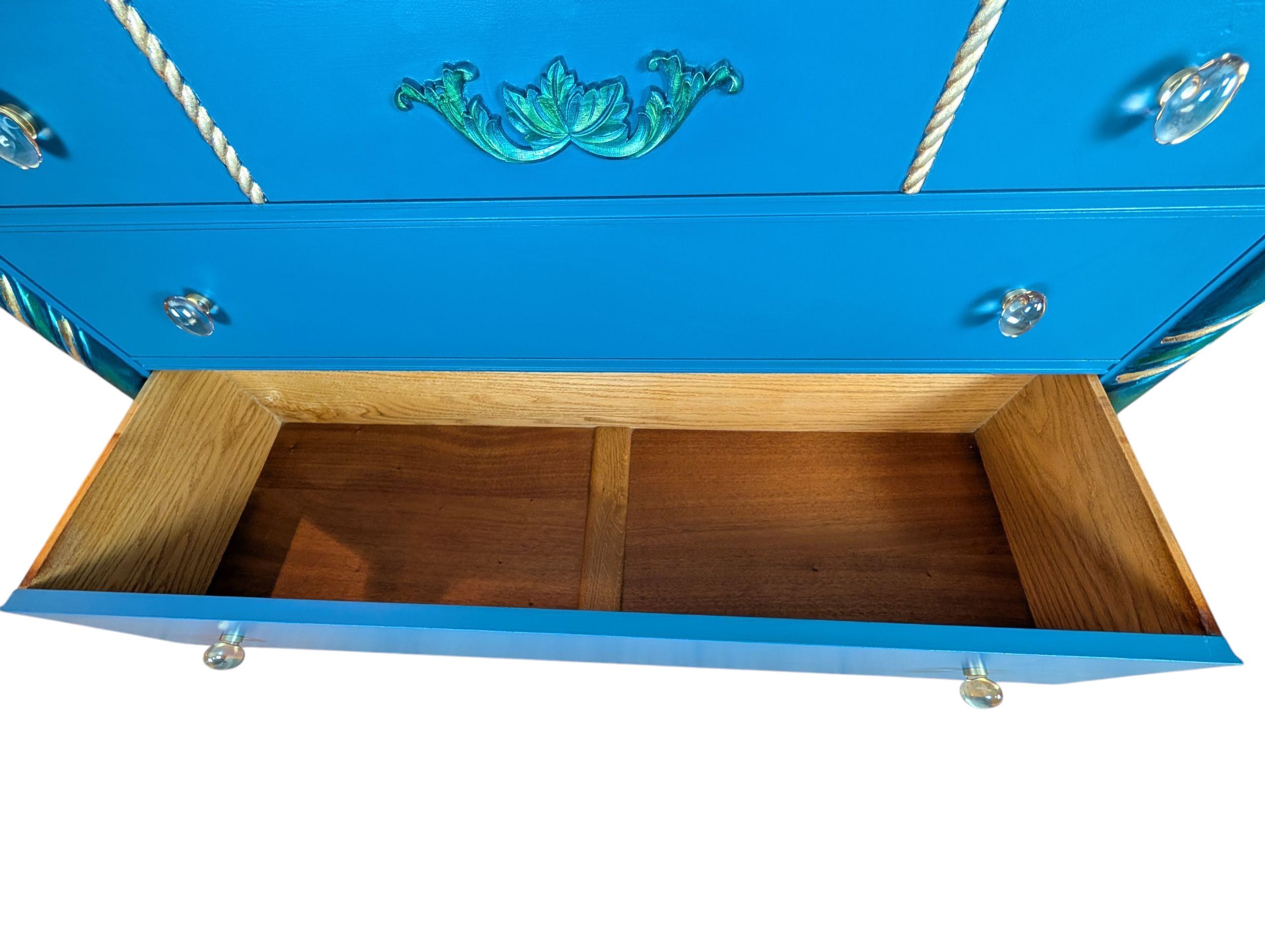 Hollywood Regency Modern Glam Hutch Liquor Cabinet, view 13
