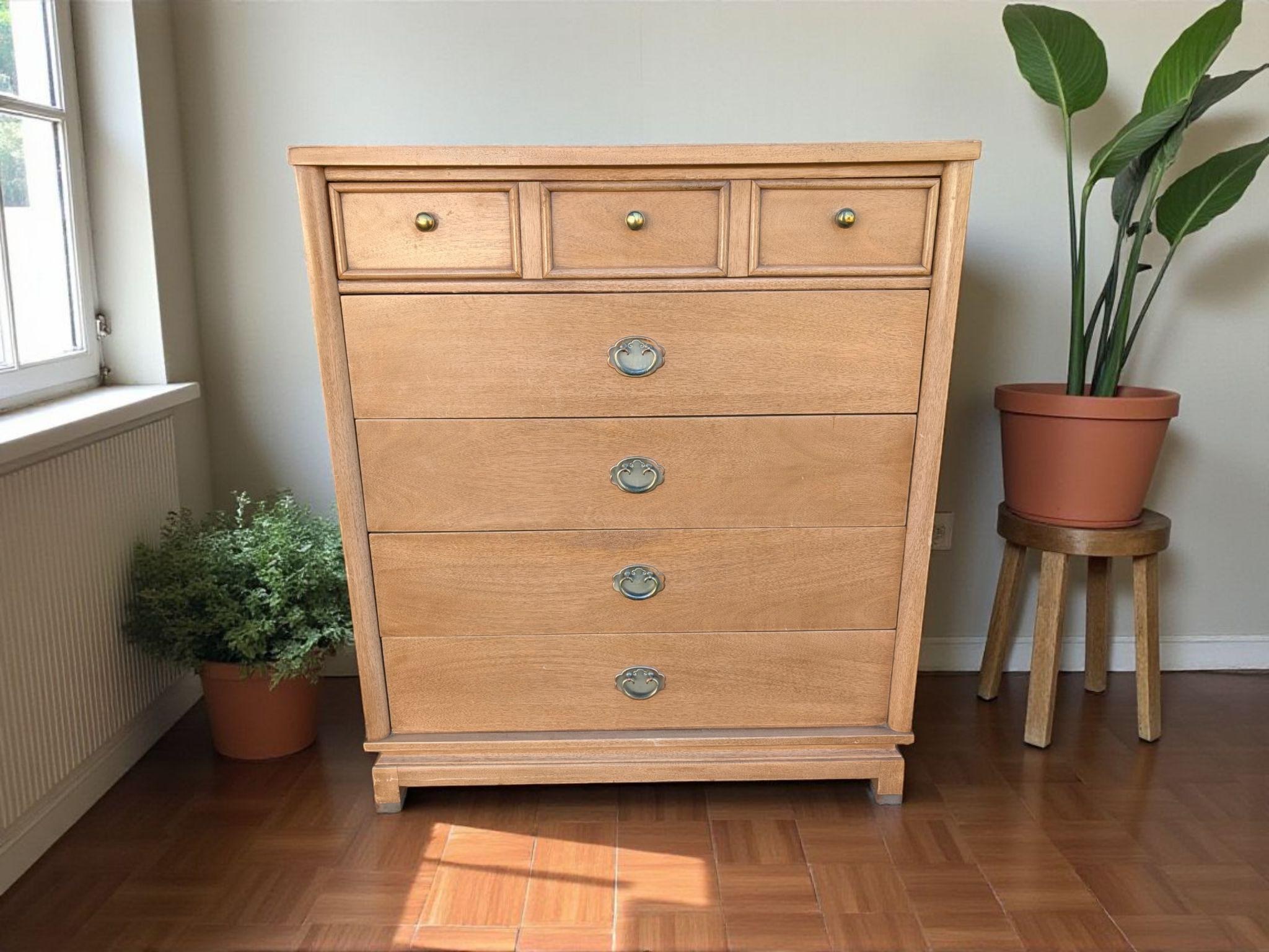 One-of-a-Kind Hand-Finished American of Martinsville Mid-Century Dresser., view 14