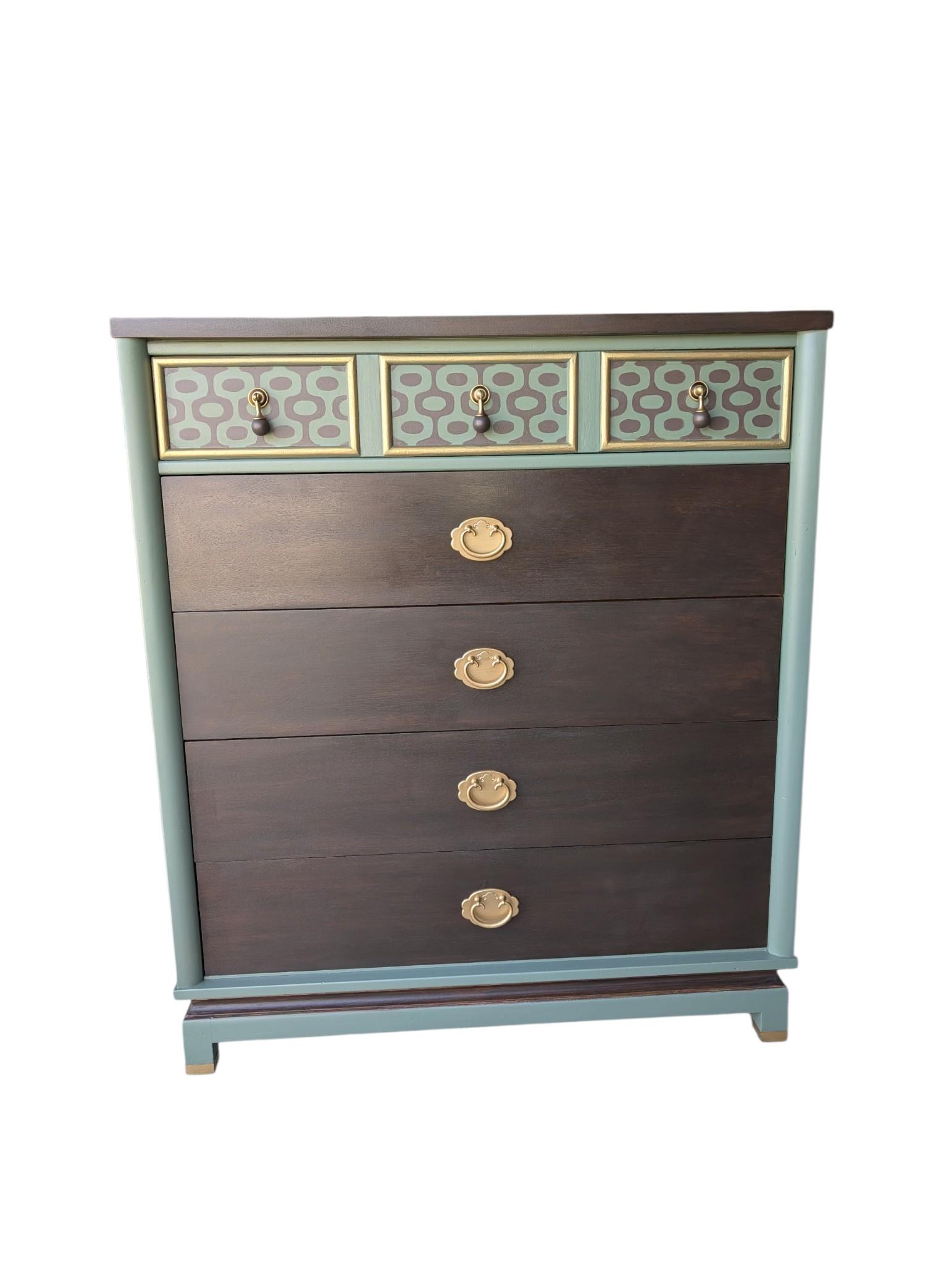 One-of-a-Kind Hand-Finished American of Martinsville Mid-Century Dresser., view 3