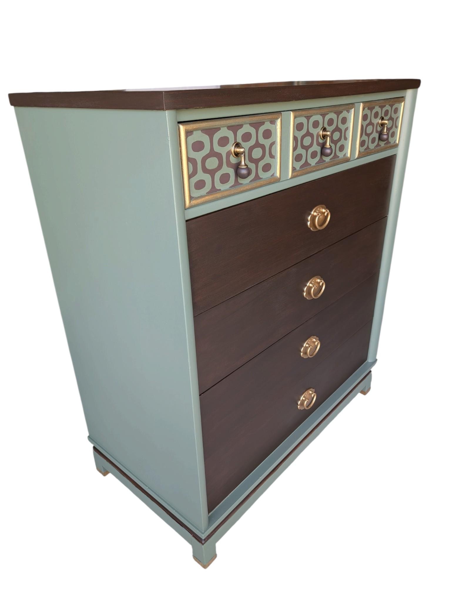 One-of-a-Kind Hand-Finished American of Martinsville Mid-Century Dresser., view 6