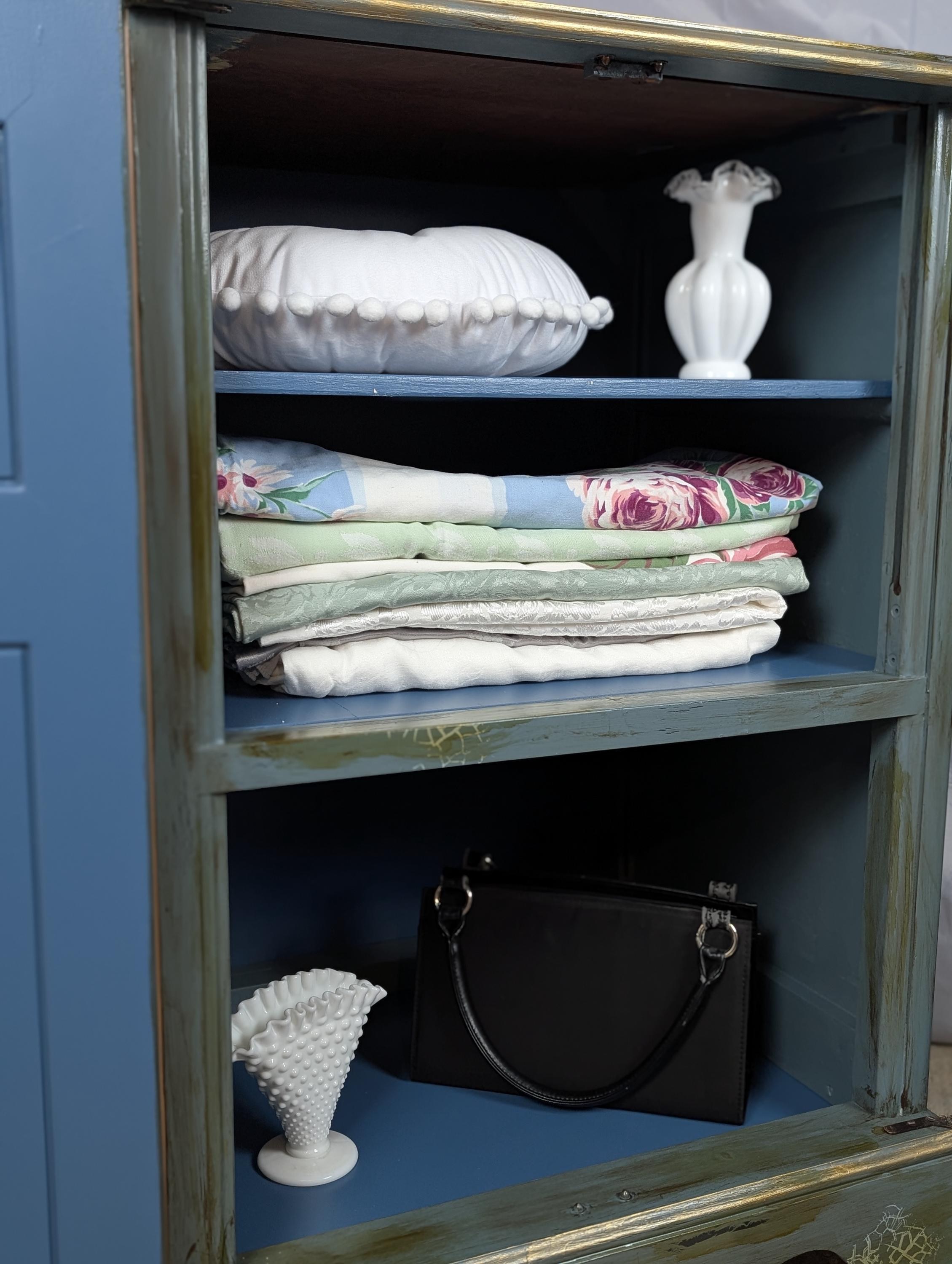 CUSTOM ORDER OPTION: French Monet Radio Cabinet, view 9