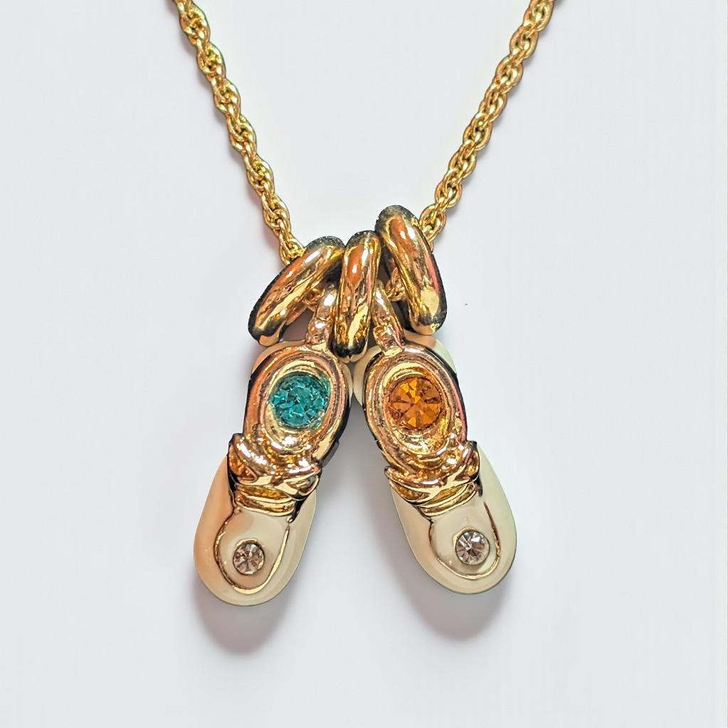 Vintage Baby Love's Bootie Charms Necklace, view 3