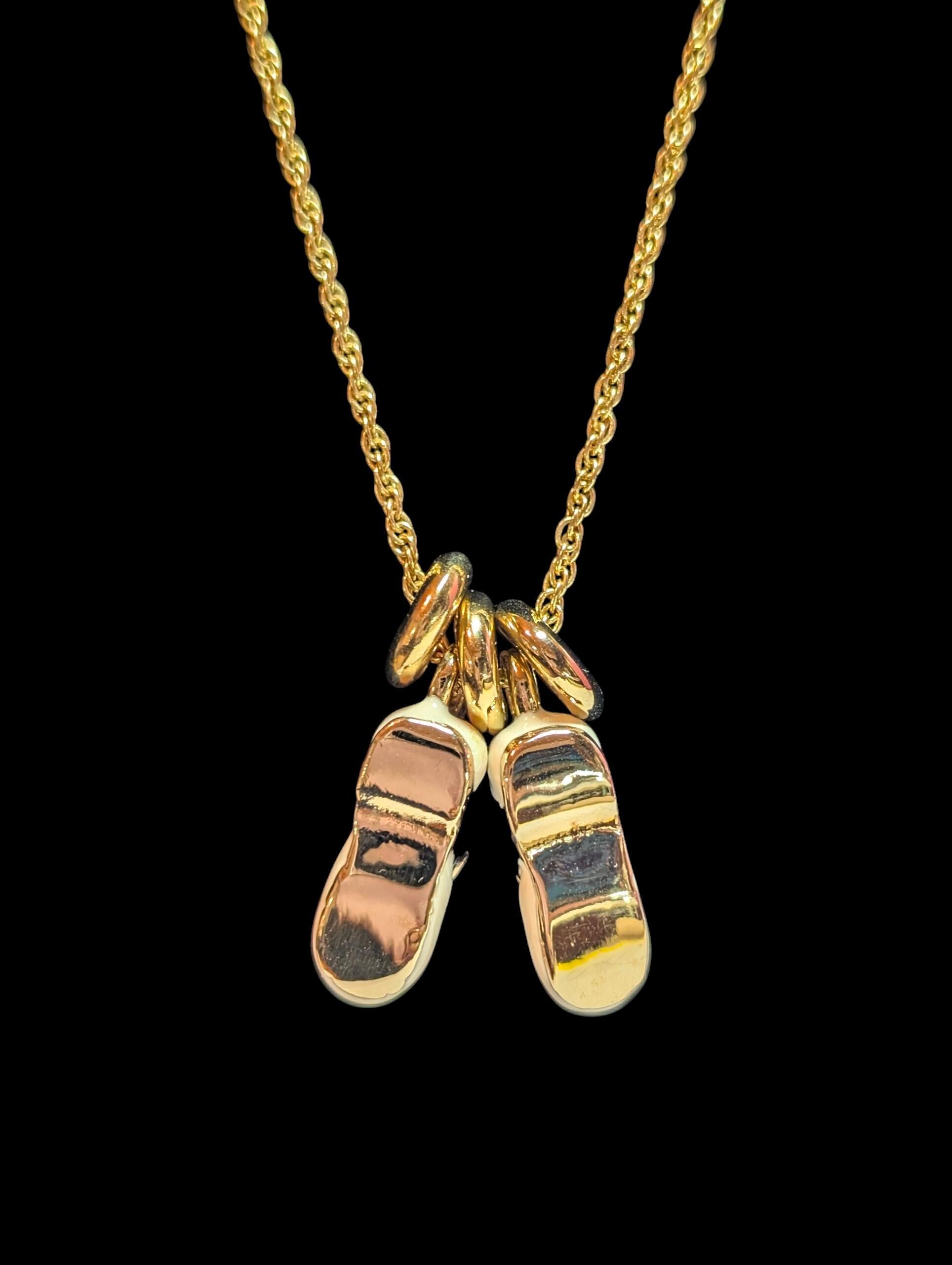 Vintage Baby Love's Bootie Charms Necklace, view 6