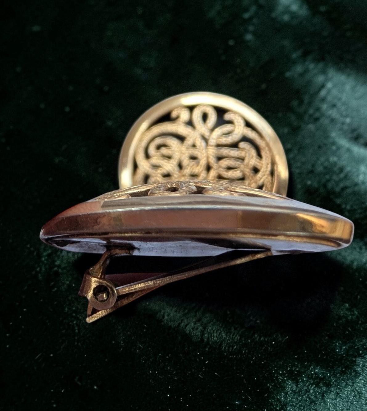 Vintage Gold Tone Filigree Clip on Earrings, Elegant Retro Costume Jewelry, view 2