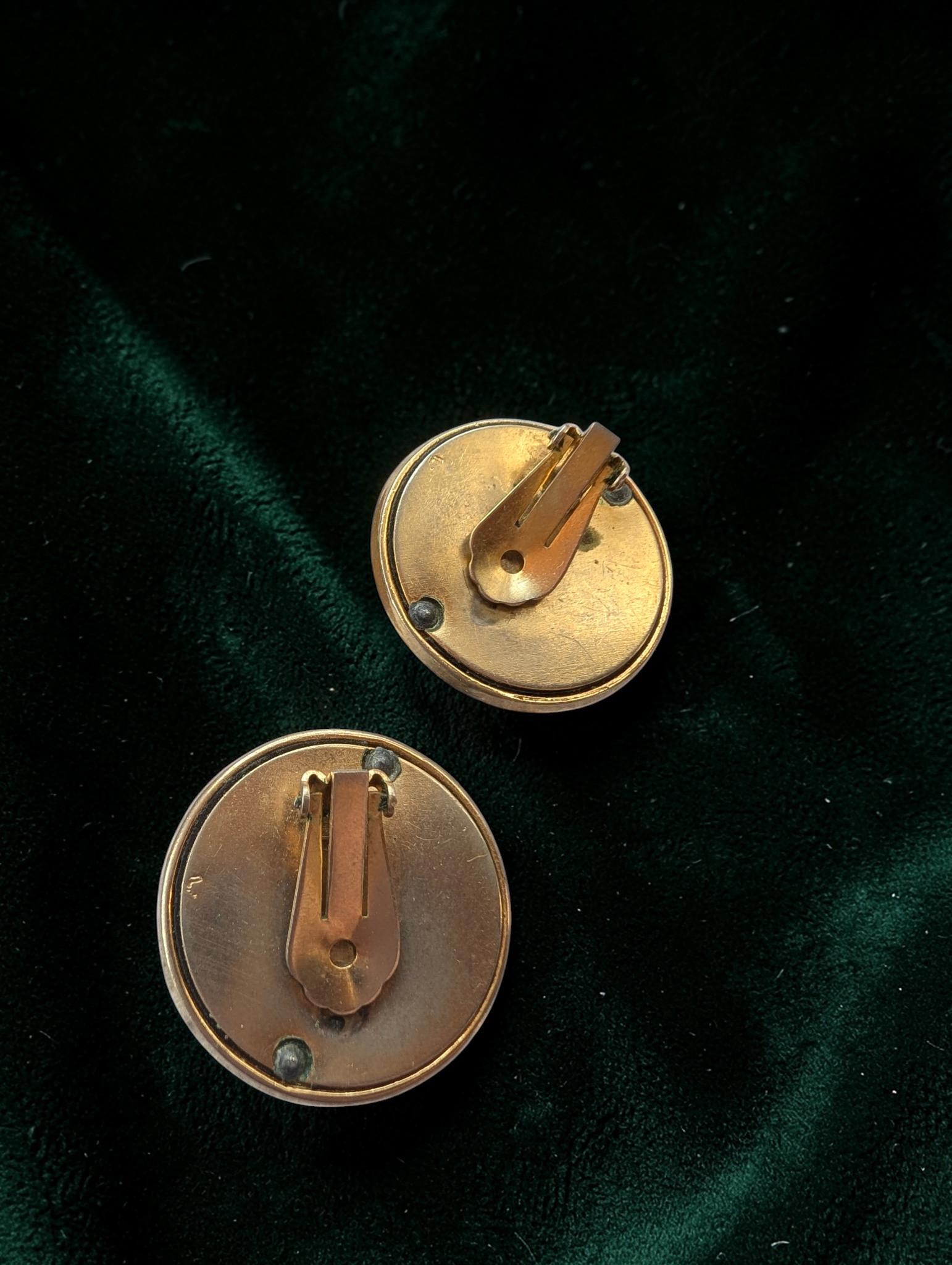 Vintage Gold Tone Filigree Clip on Earrings, Elegant Retro Costume Jewelry, view 3