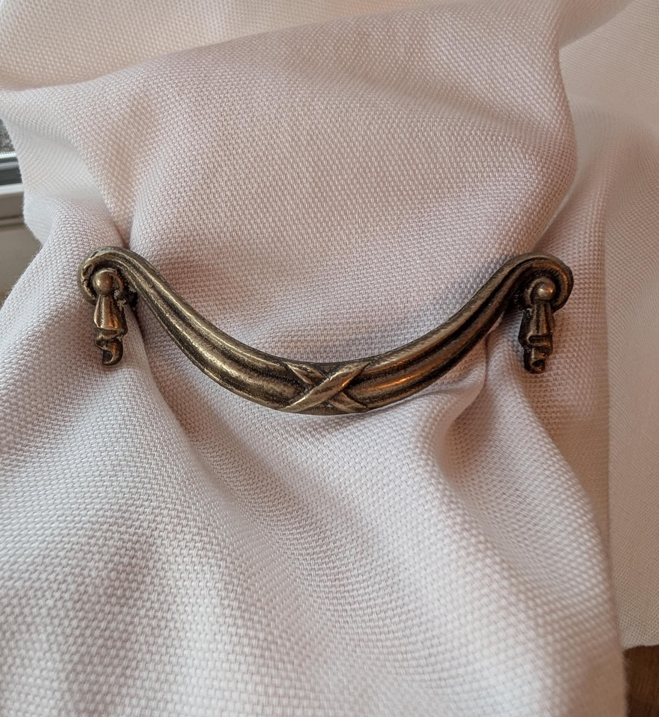 Vintage Federal Style Brass Drawer Pulls – 3” Center Hardware (5 available)