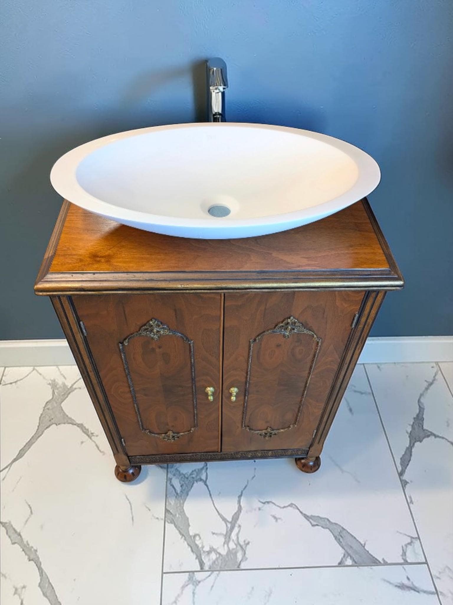 CUSTOM ORDER *OPTION: 1930s Gothic / Tudor Radio Cabinet Vanity, view 2