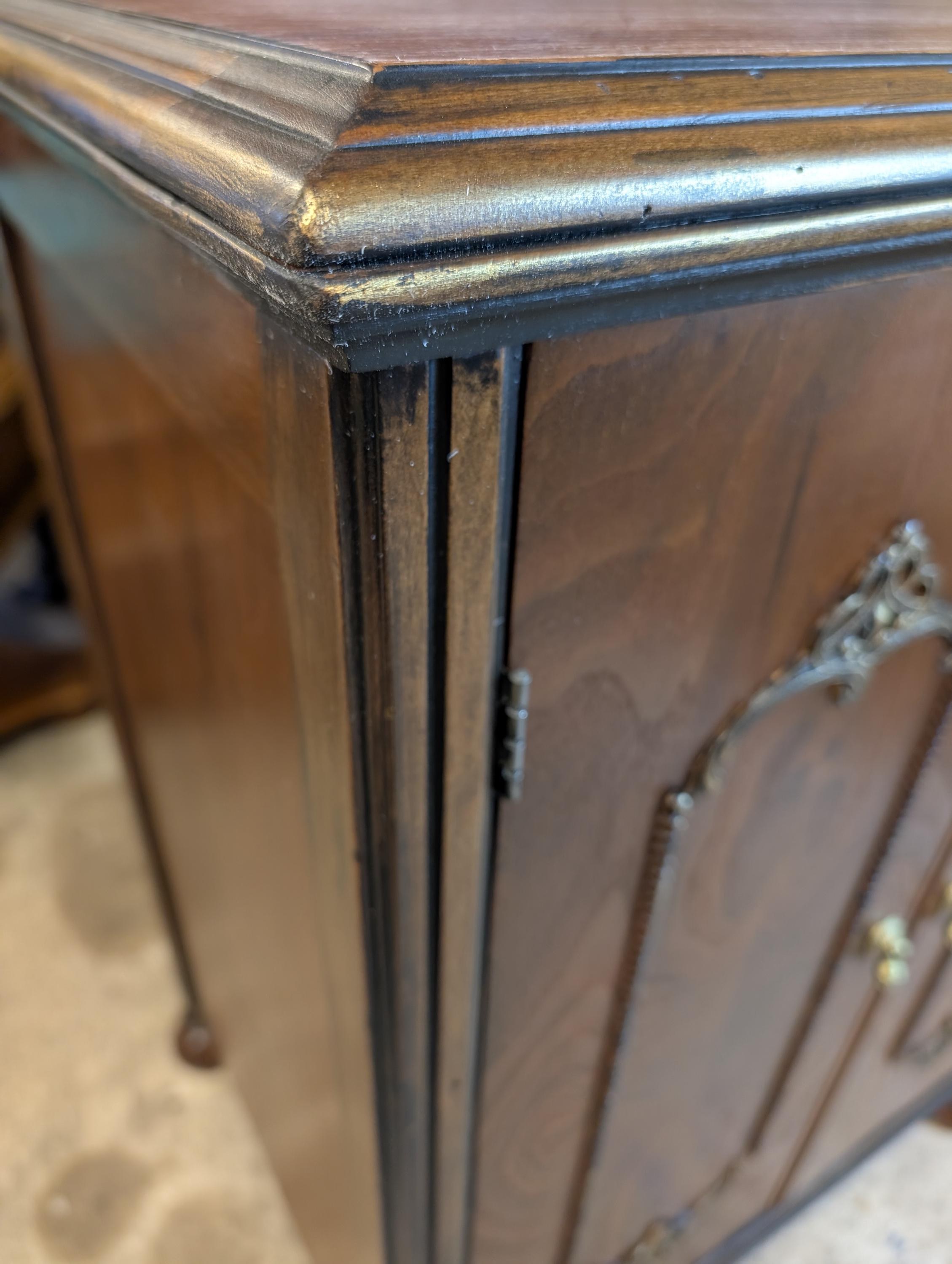 CUSTOM ORDER *OPTION: 1930s Gothic / Tudor Radio Cabinet Vanity, view 4