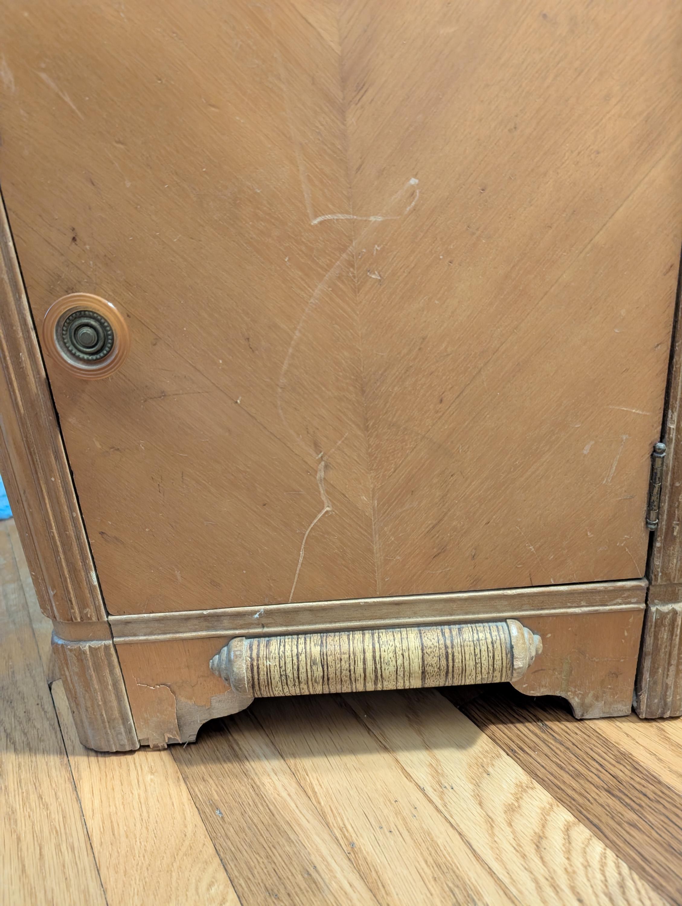 Art Deco Waterfall Nightstand, view 4