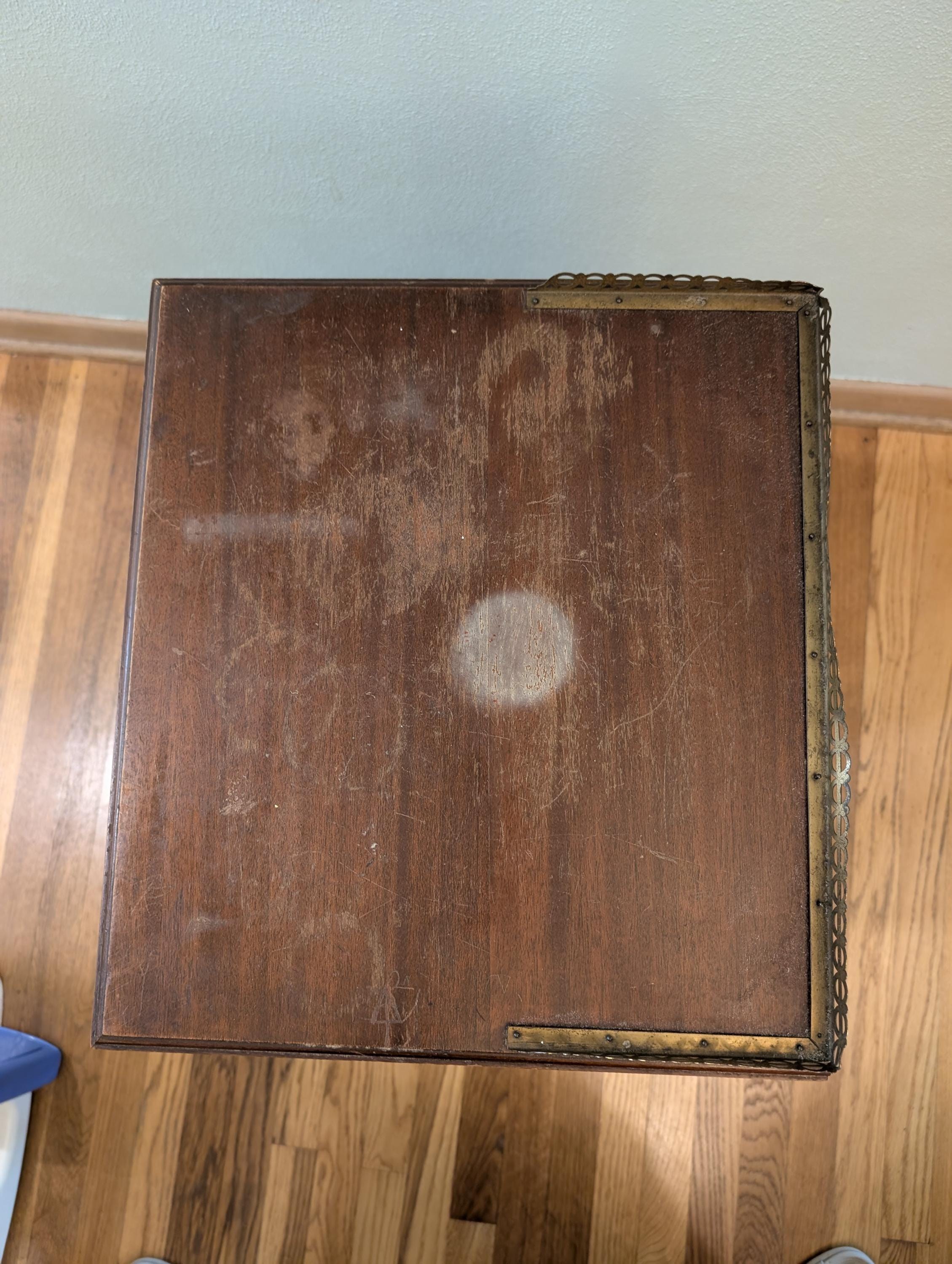 CUSTOMIZABLE Nightstand: 100-Year-Old Heirloom, Original Hardware, Custom Finish Option, view 3