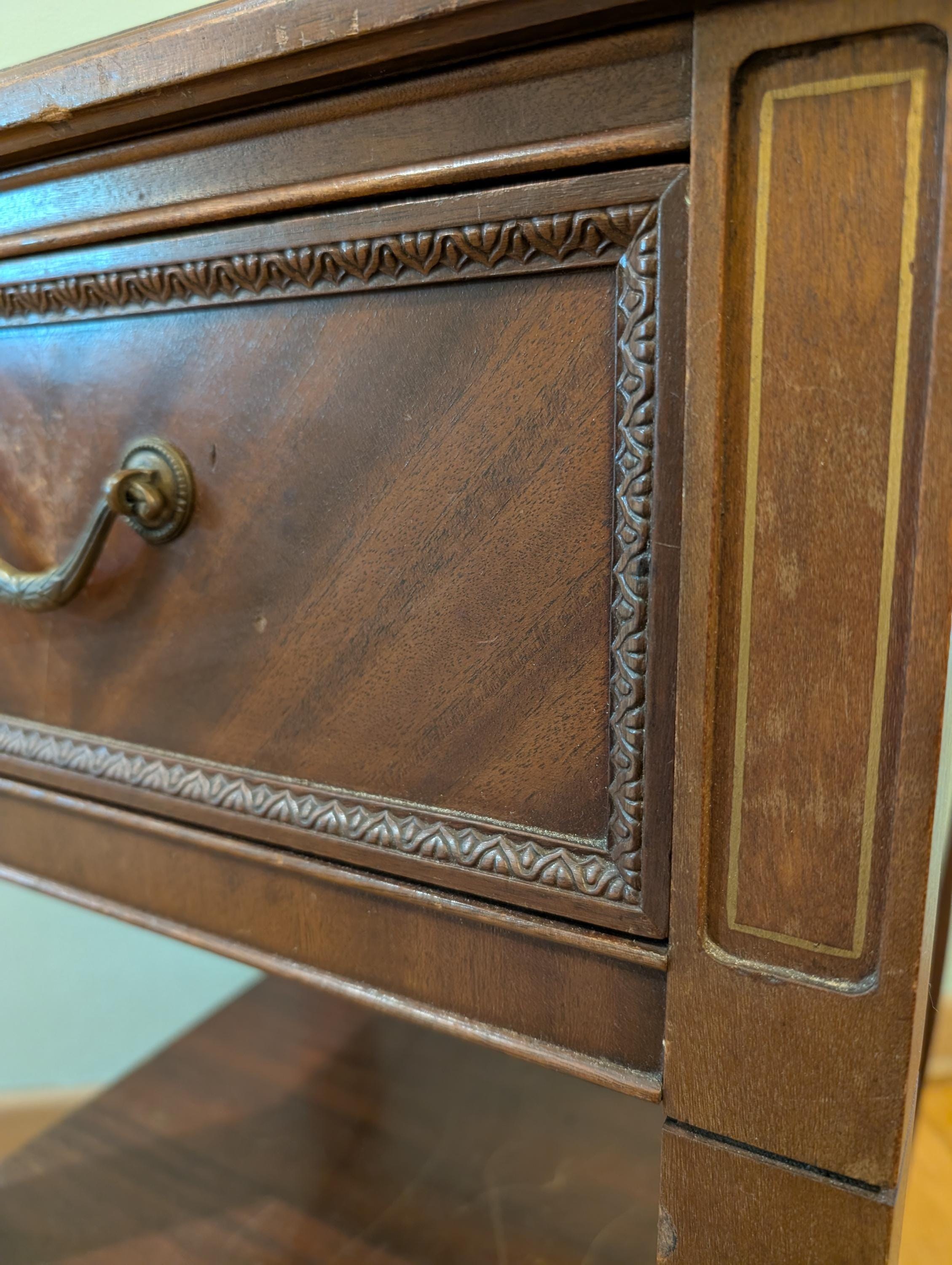 CUSTOMIZABLE Nightstand: 100-Year-Old Heirloom, Original Hardware, Custom Finish Option, view 7