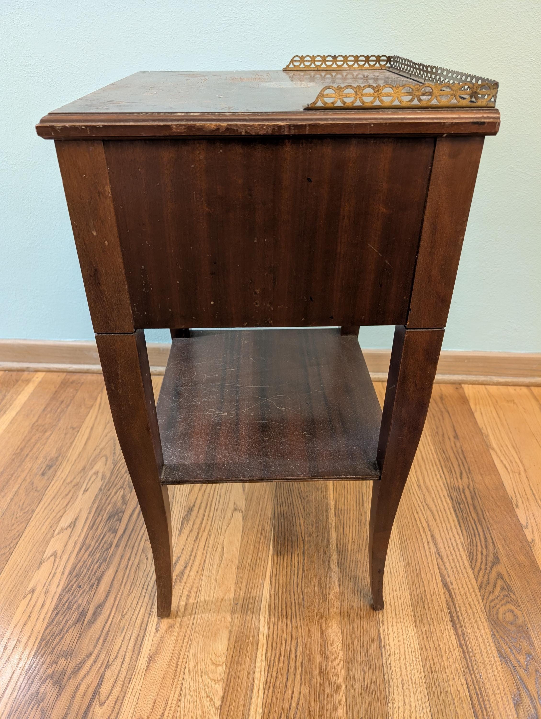 CUSTOMIZABLE Nightstand: 100-Year-Old Heirloom, Original Hardware, Custom Finish Option, view 8