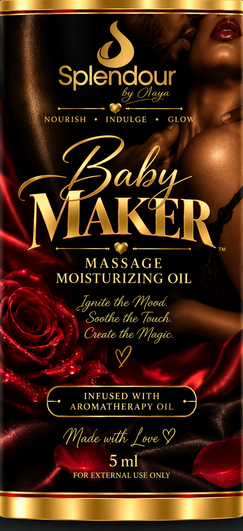 Baby Maker massage moisturizing oil scent artwork
