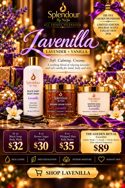 Lavenilla, Lavender + Vanilla, Golden collection poster