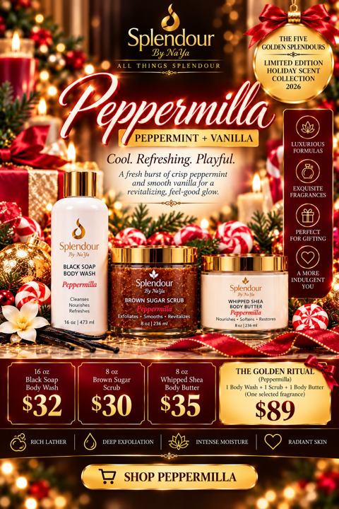 Peppermilla, Peppermint + Vanilla, Golden collection poster