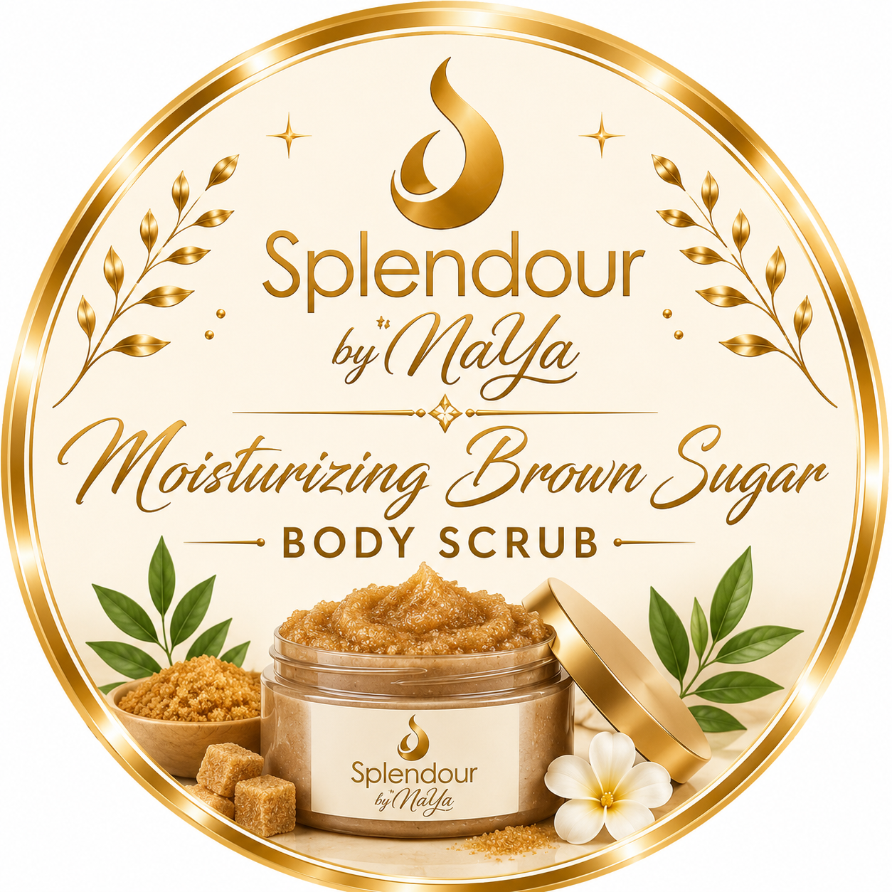 Moisturizing Brown Sugar Body Scrub by Splendour By NaYa