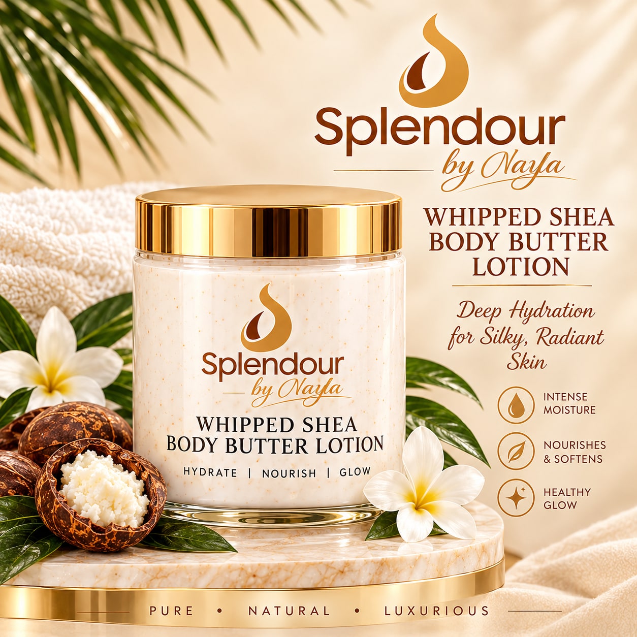 Clean product photo of Luxuriously Whipped Shea Body Butter